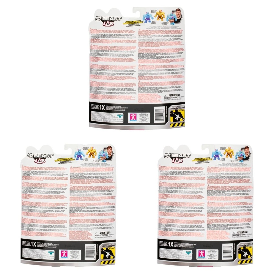 6 MrBeast Lab Stretchy Figure by Heroes of Goo Jit Zu Squishy Panther - Assorted, 6 of 6