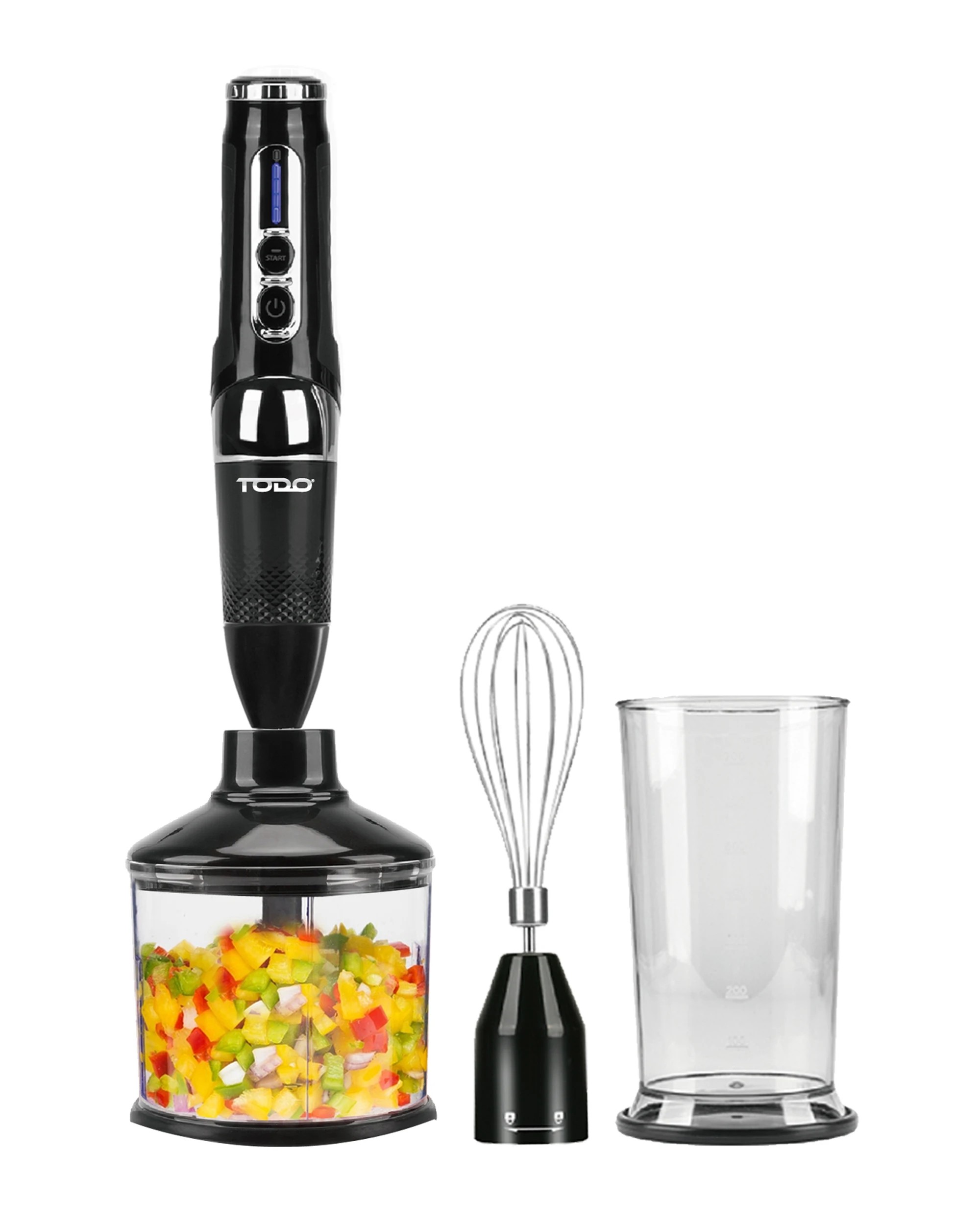 5 TODO Cordless Stick Blender Food Chopper Whisk 7.4V 2000mAh Handheld Electric Blender, 5 of 8