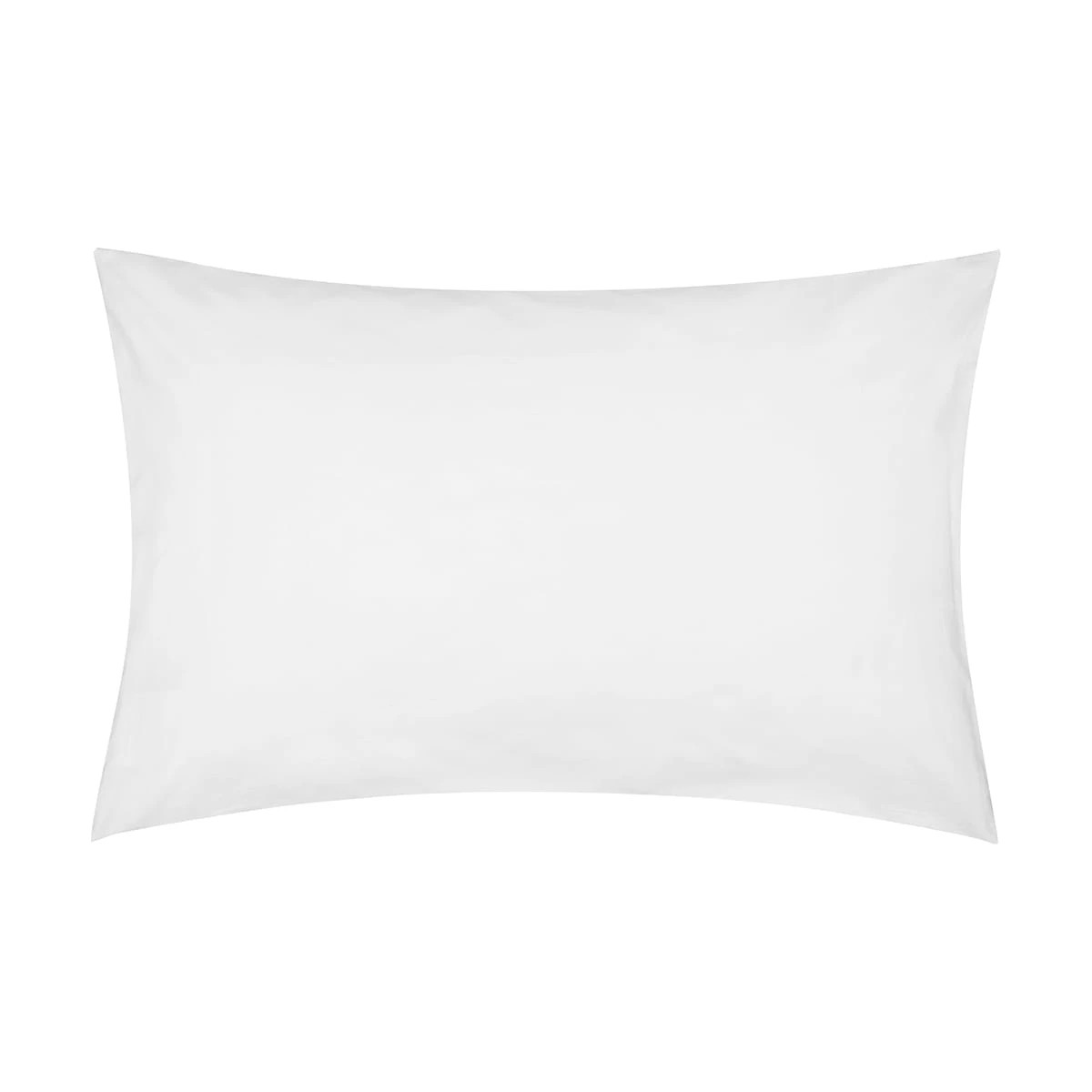 1 225 Thread Count Cotton Rich Standard Pillowcase - White, 1 of 4