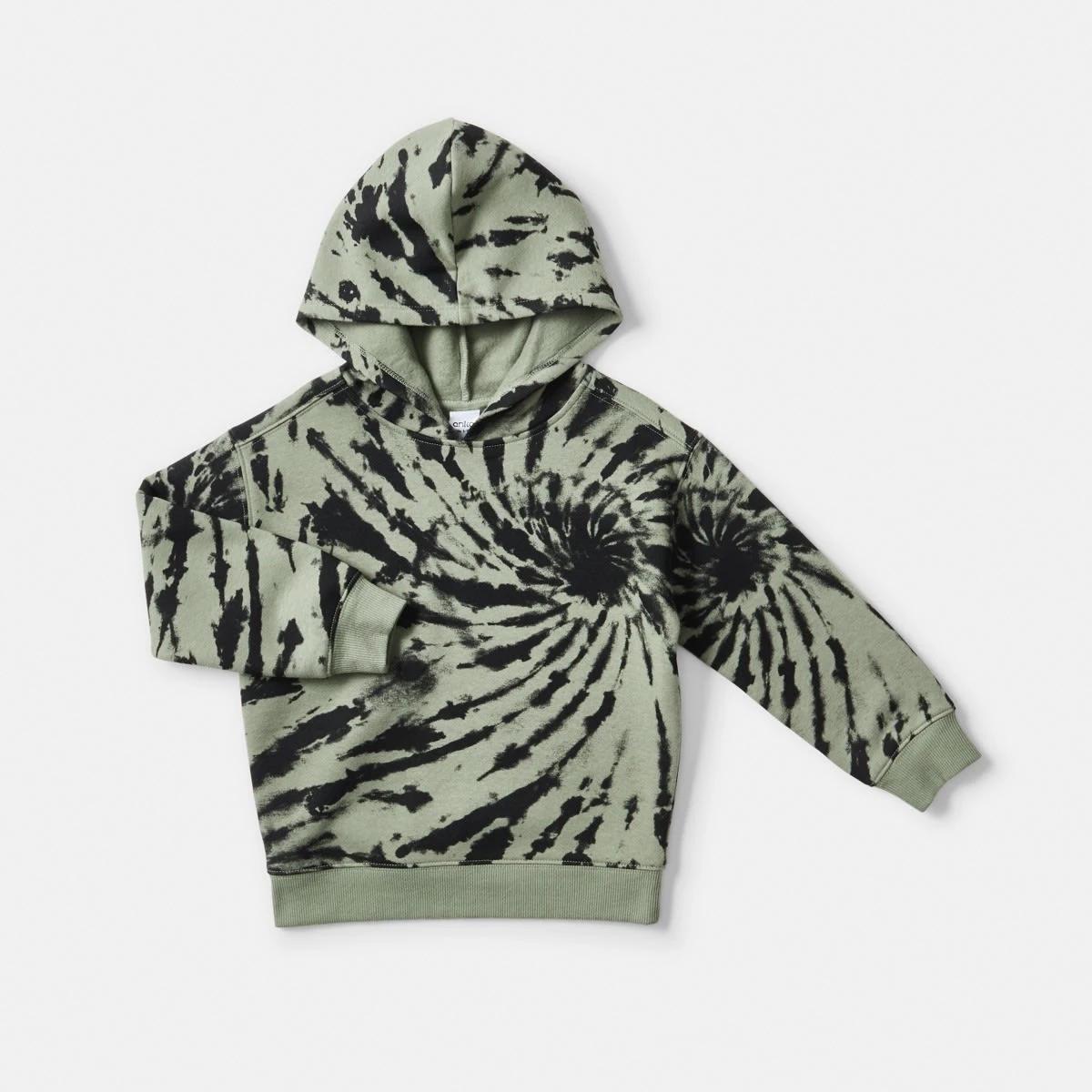 8 Print Hoodie Grn Tiedye, 8 of 9