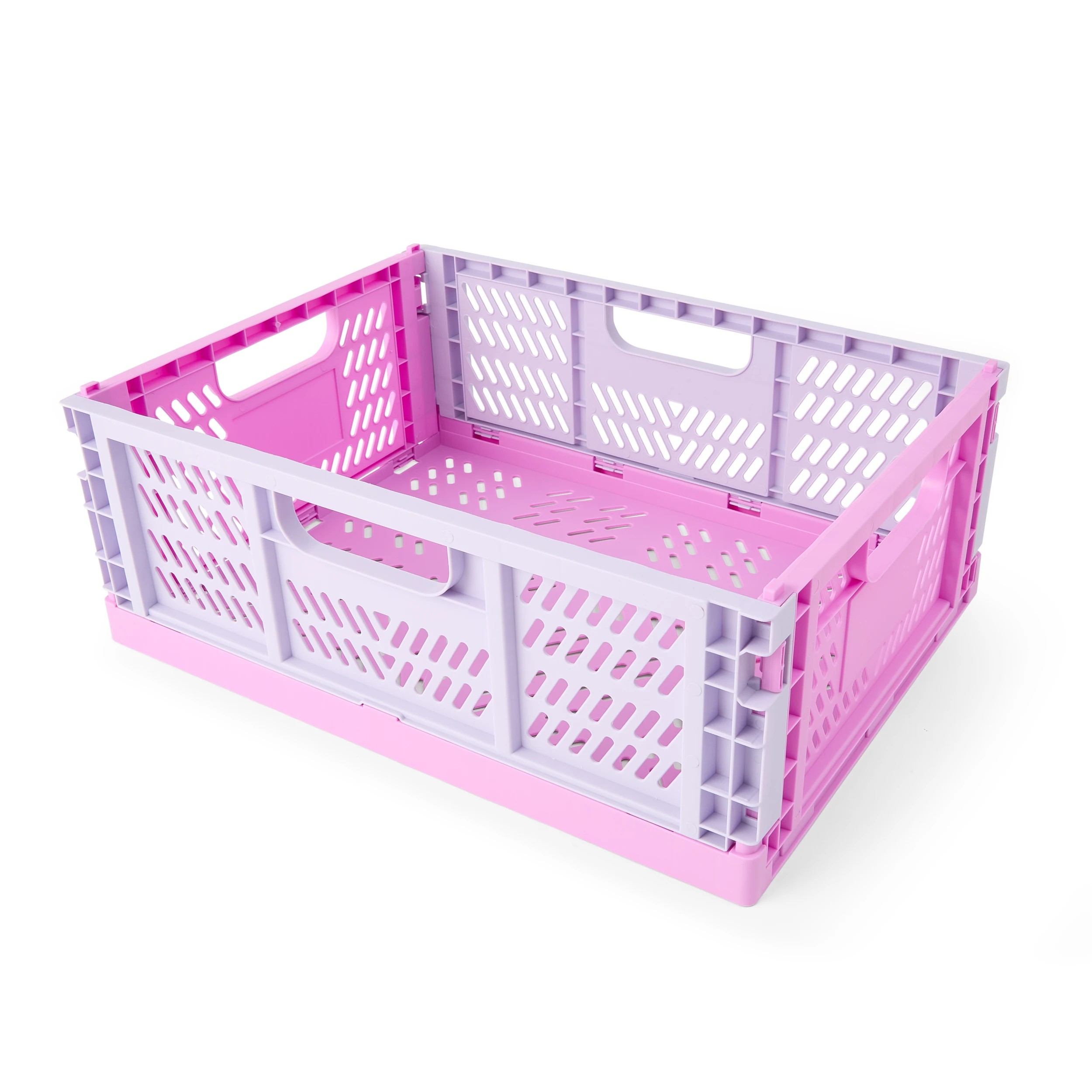 2 15L Collapsible Crate - Medium, Pink, 2 of 8