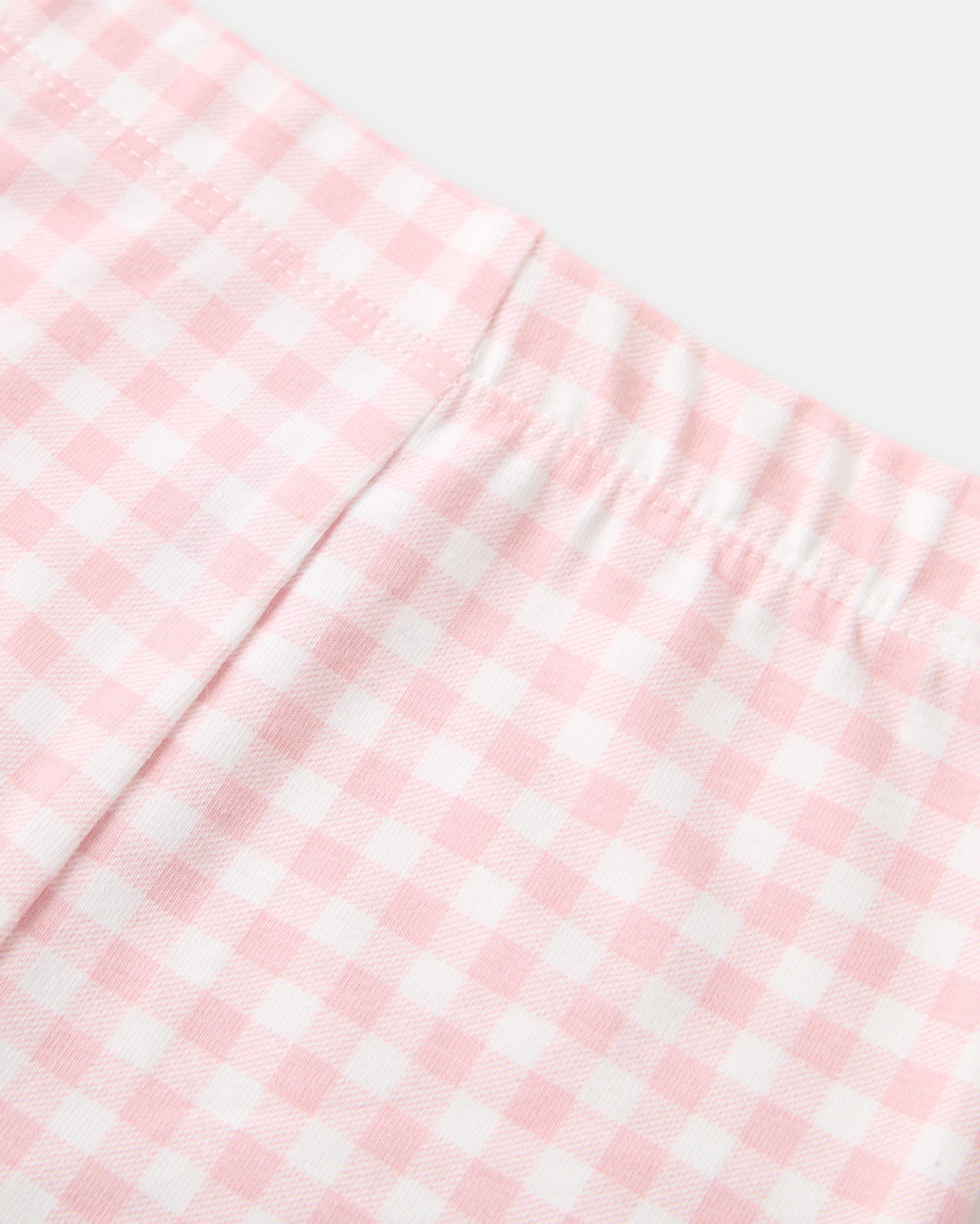 7 3 Pack Cotton Leggings Pnk Gingh, 7 of 8