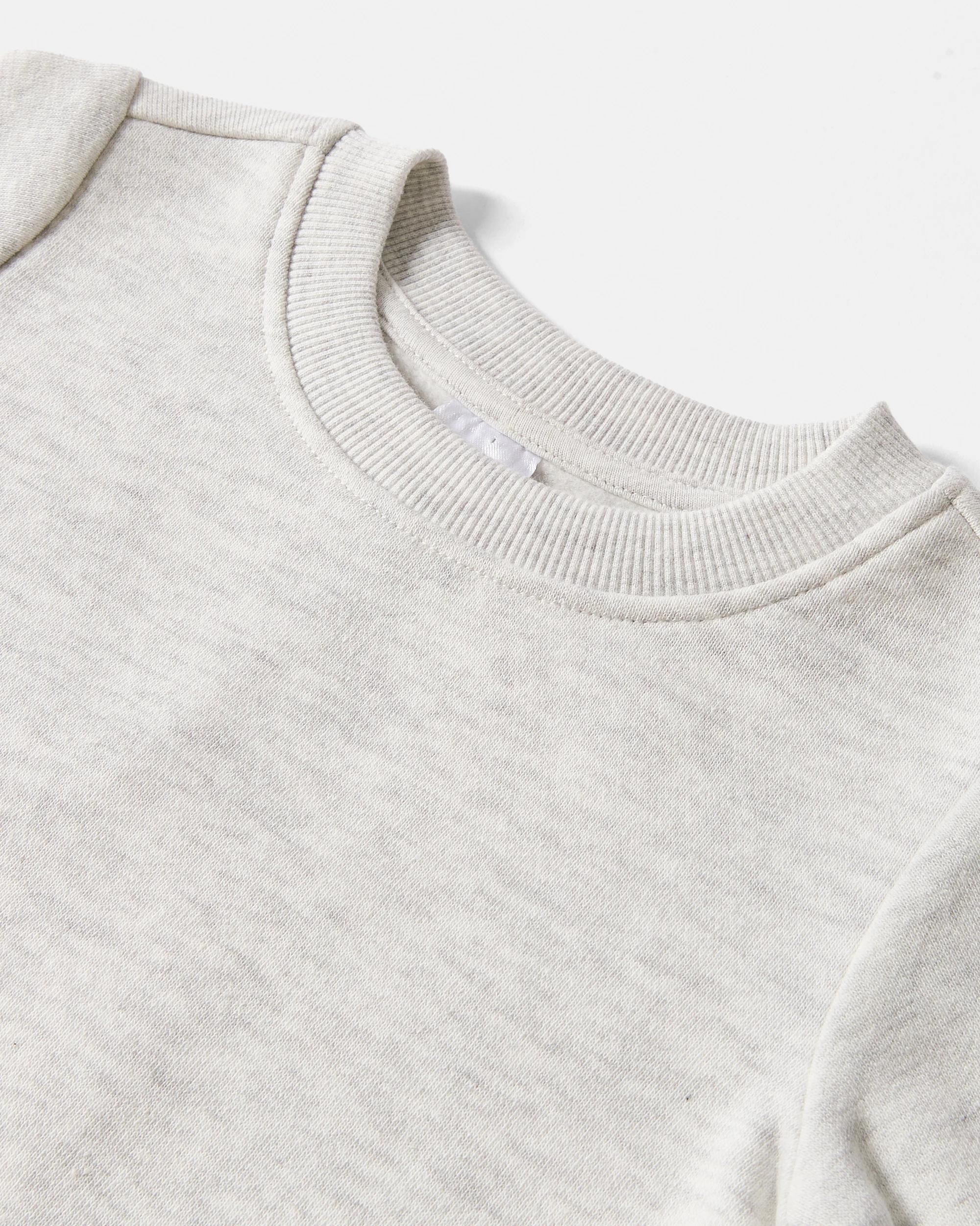 3 Everyday Sweatshirt Wht Marle, 3 of 3