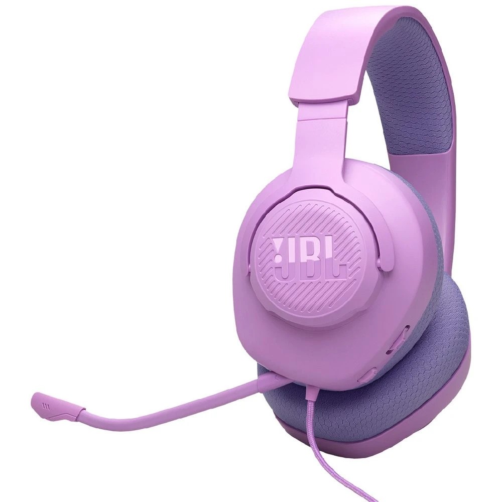 1 JBL Quantum 100 Headset Purple, 1 of 10
