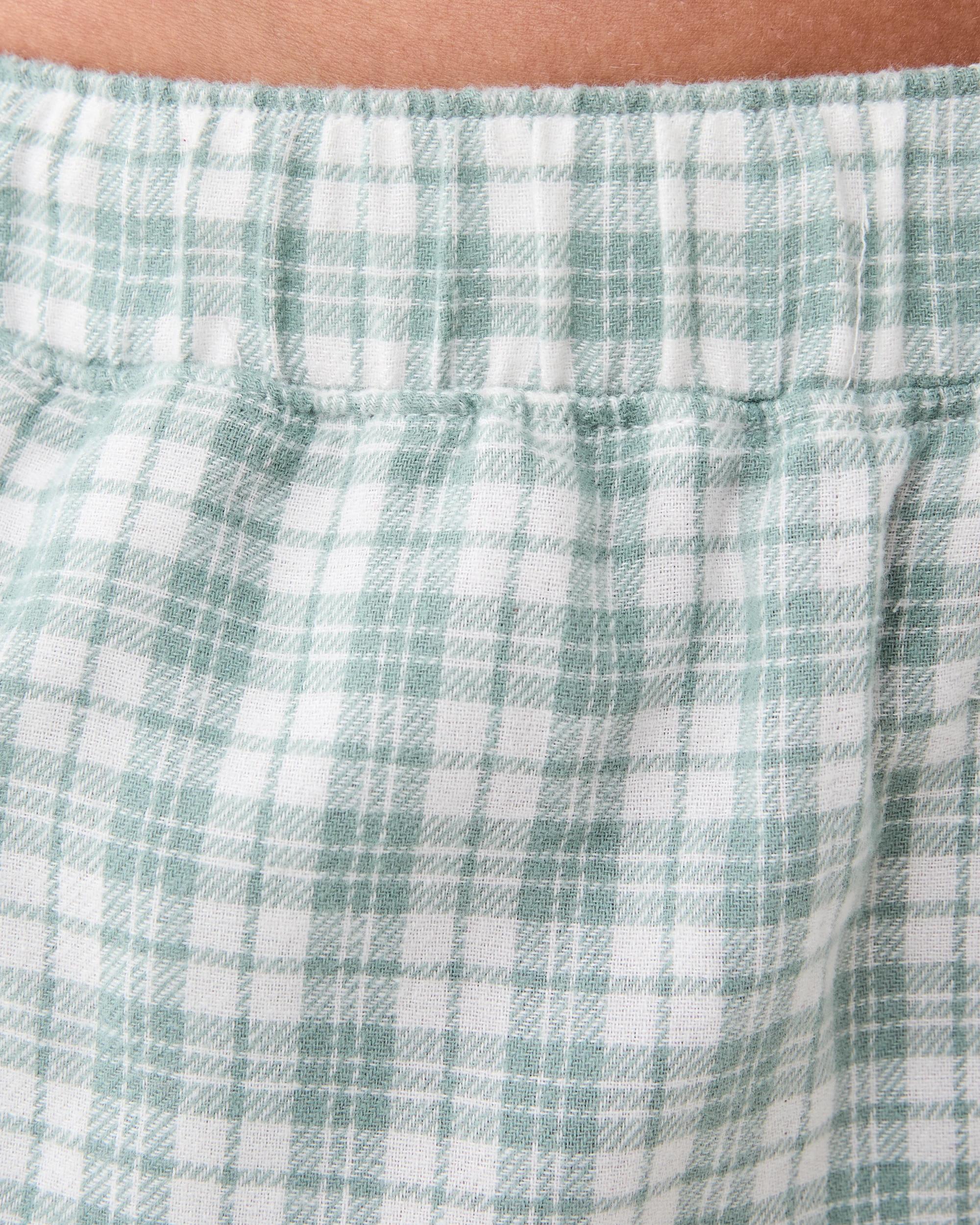 4 Boyfriend Flannel Pants Grn Check, 4 of 6