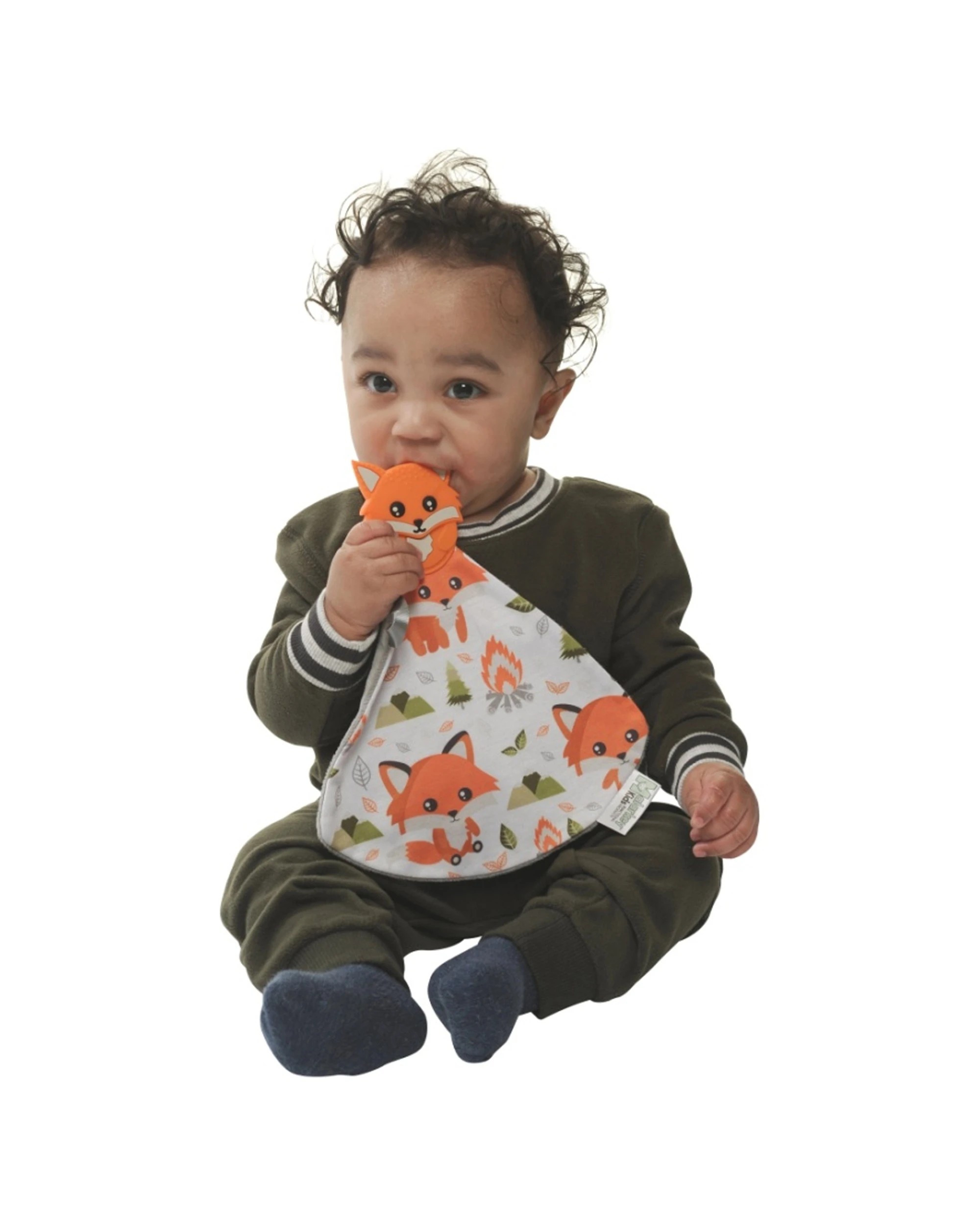 4 Malarkey Kids Munch-It Blanket Teething Baby Toy Friendly Fox Design - Multi, 4 of 4