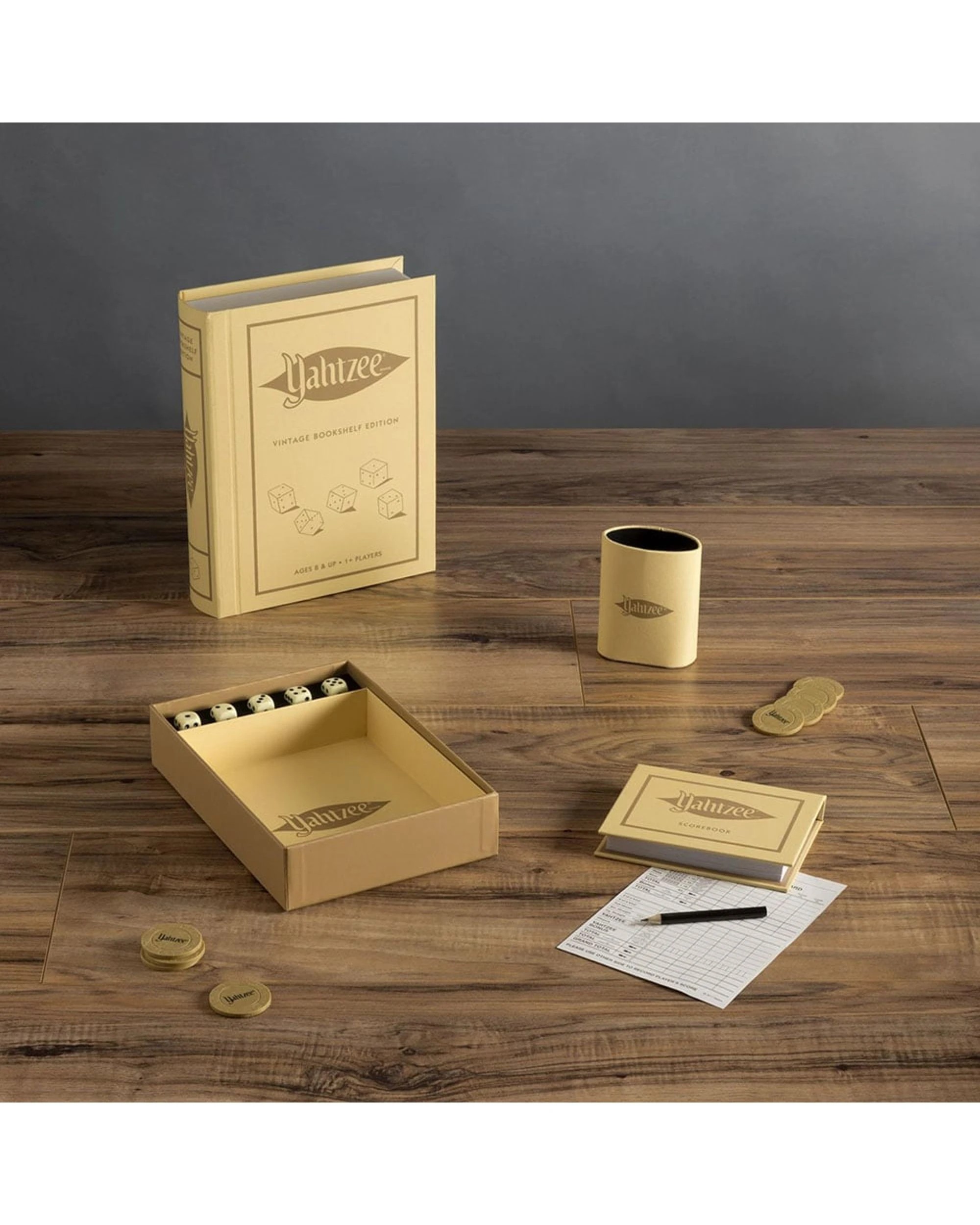 4 Yahtzee Vintage Bookshelf Edition Board Game, 4 of 5