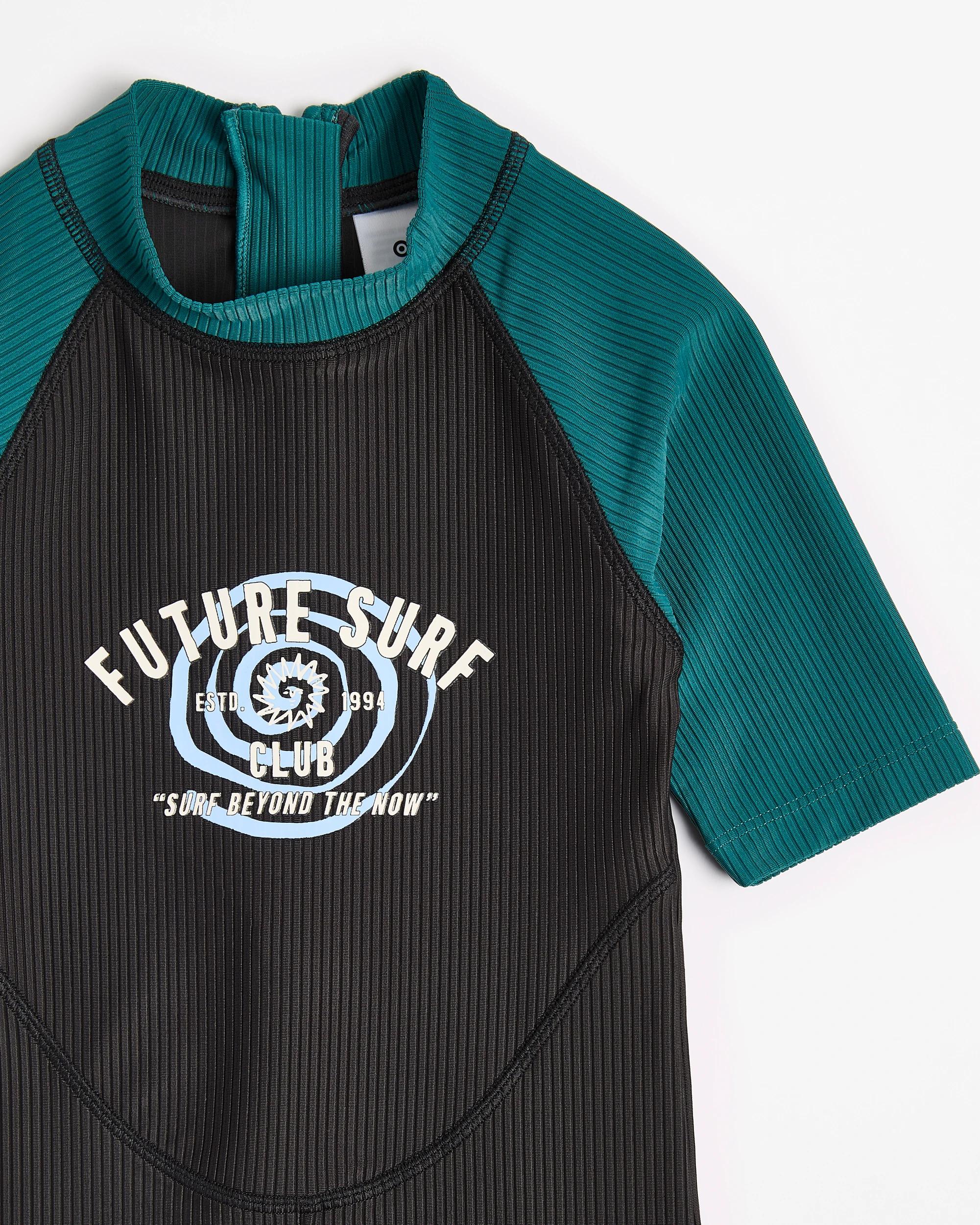 2 Target Swim One Piece BLACK + GREEN, 2 of 3