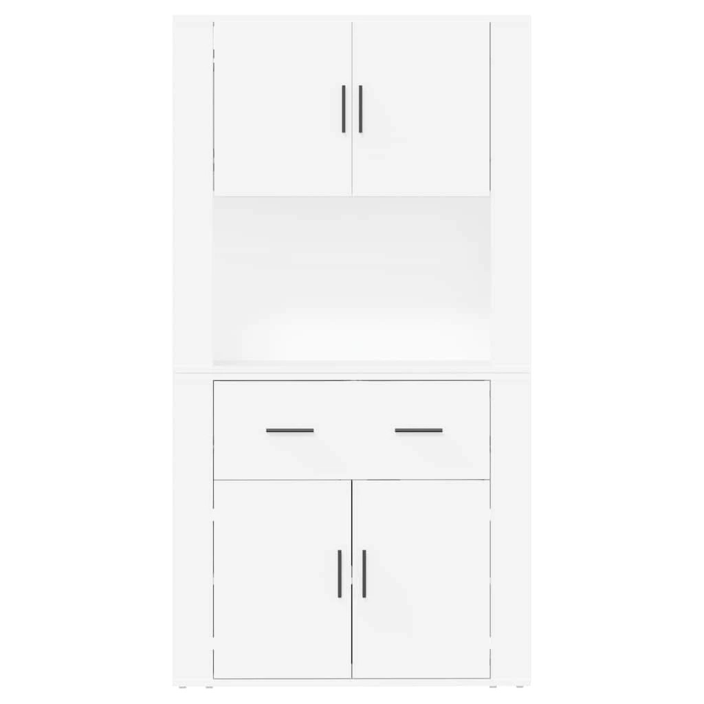 7 vidaXL Modern Highboard for Living Room Ample Storage - White, 7 of 9
