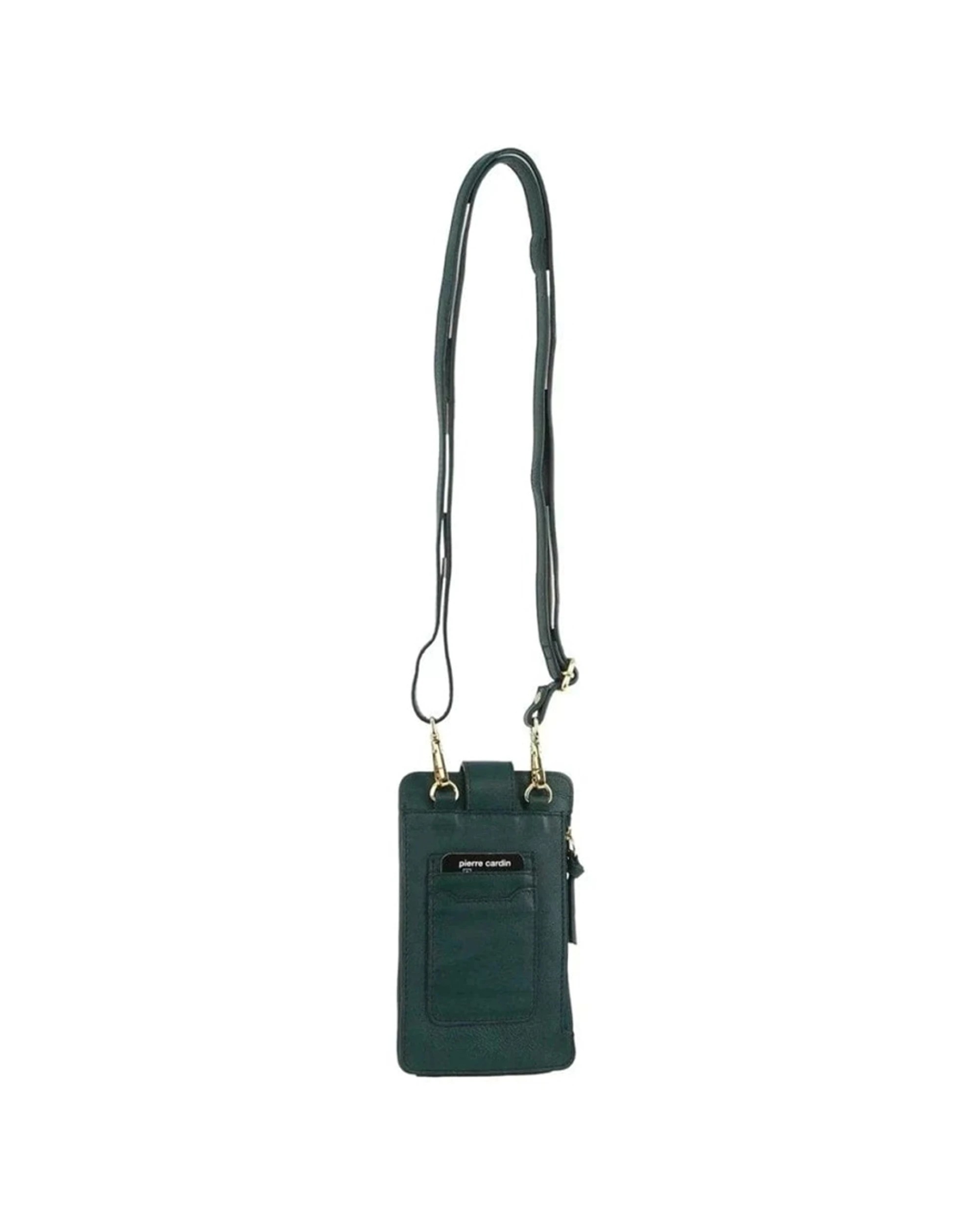 3 Pierre Cardin Women's Leather Phone Sling Crossbody Bag 11x19.5cm Zirkon - Black, 3 of 3