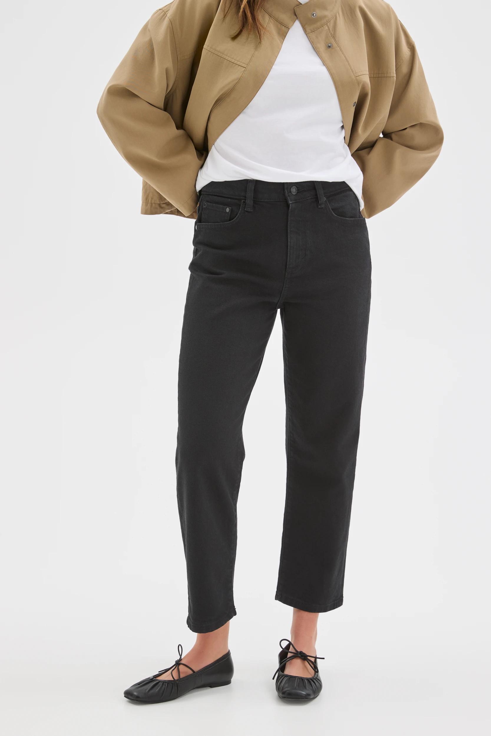 3 Target Denim Straight Crop Denim Jeans BLACK, 3 of 6