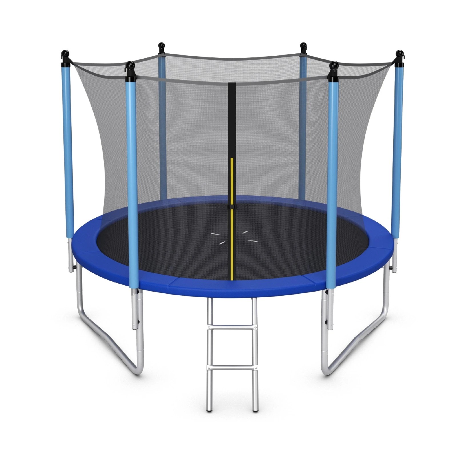 1 Costway 10FT Trampoline Jumping Trampolines w/Ladder & Security Net Pad Indoor Outdoor Toys Gift, 1 of 2