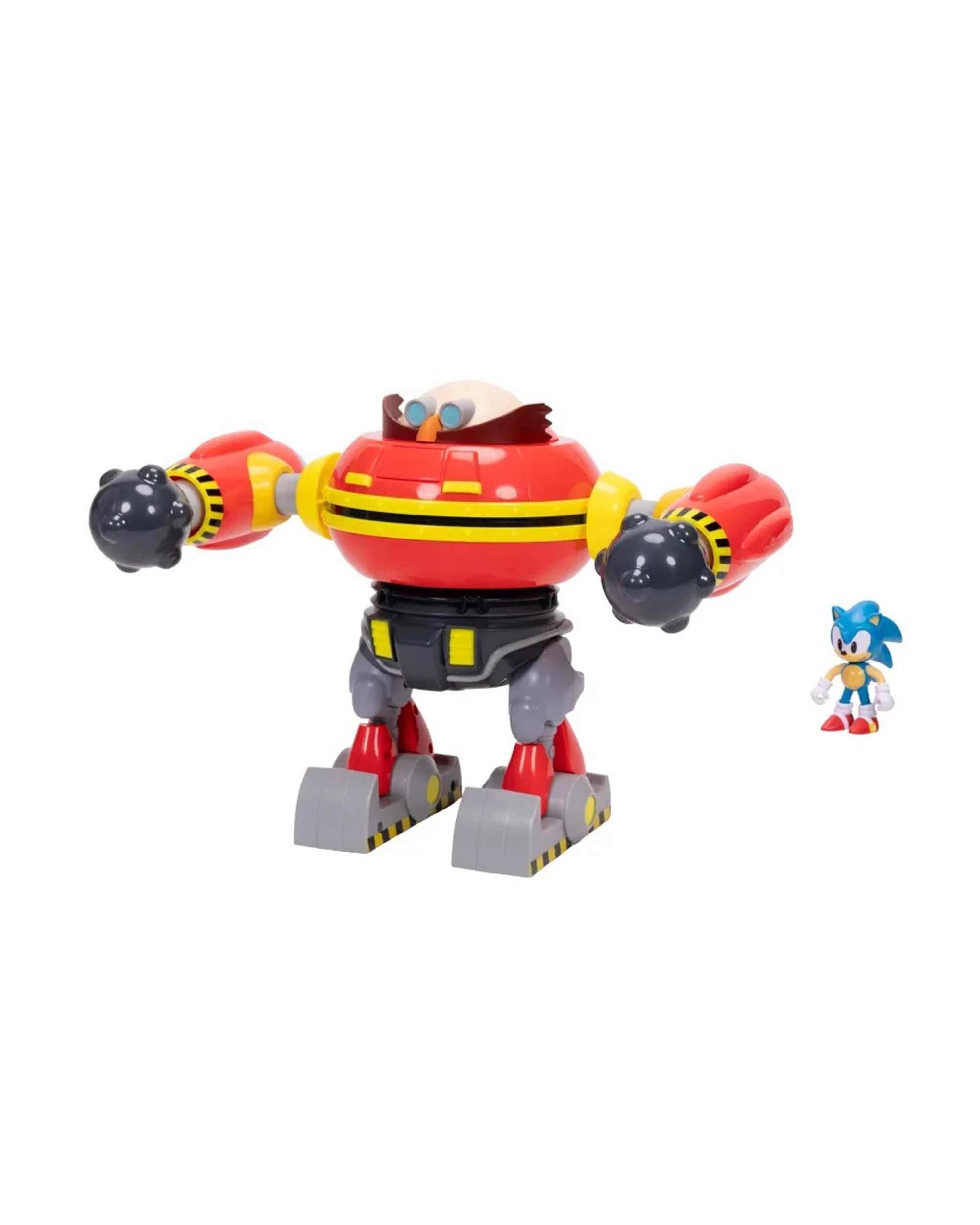 6 Sonic the Hedgehog Hammer Egg Robot with Sonic Deluxe 2.5 inch Figure Playset, 6 of 9