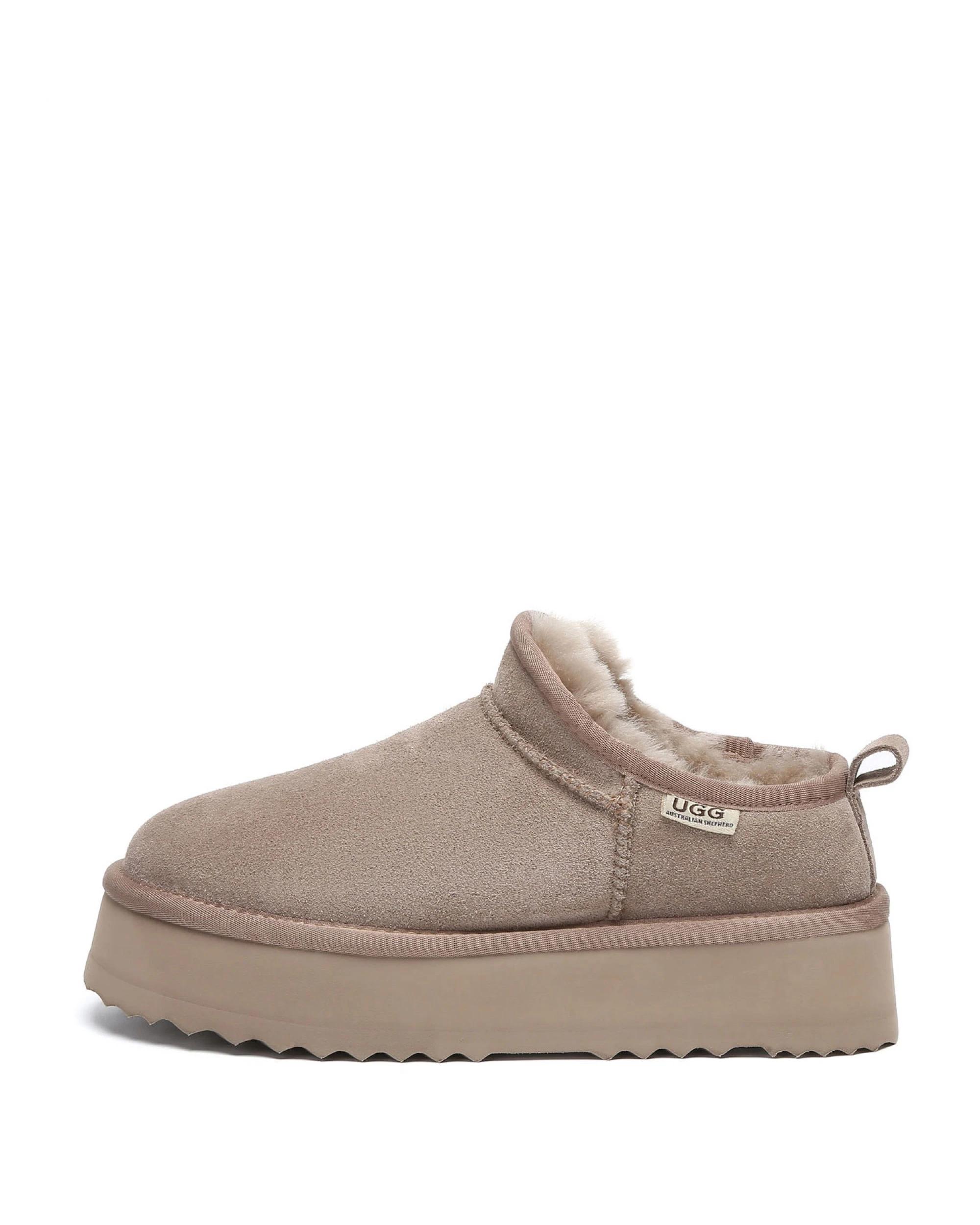 4 Australian Shepherd UGG Womens Nano Classic Platform Boots BROWN, 4 of 5