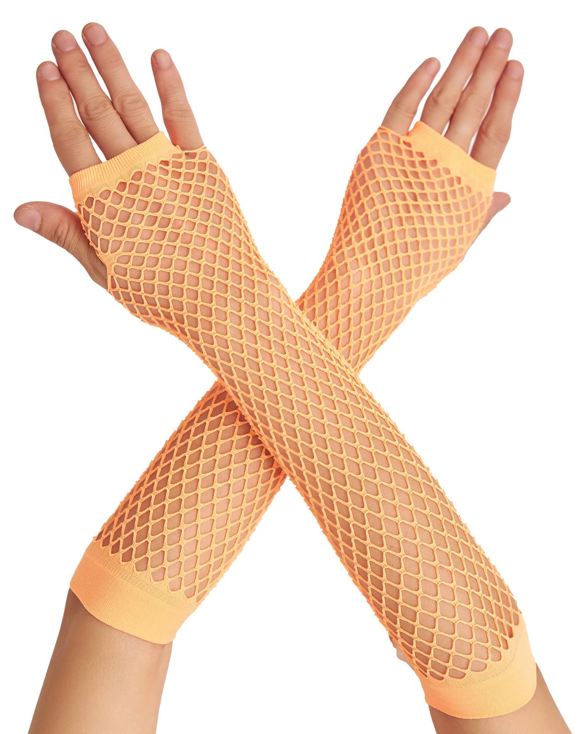 1 BR Costumes Fingerless Fishnet Gloves for Costume Parties 12-Pack, 1 of 3