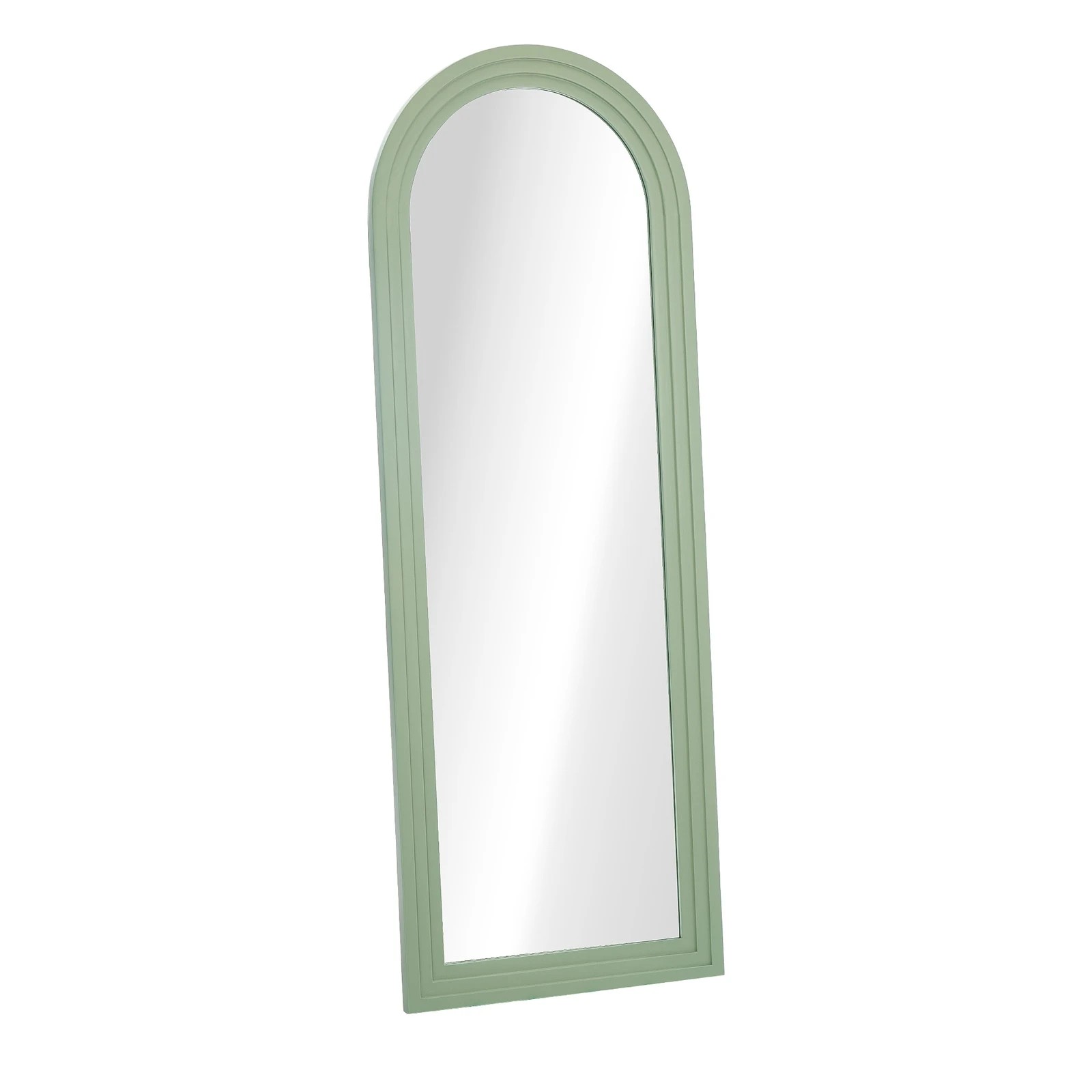 8 Oikiture Full Length Arch Mirror 165x60cm Wood Wall Mounted Home Decor - Green, 8 of 10