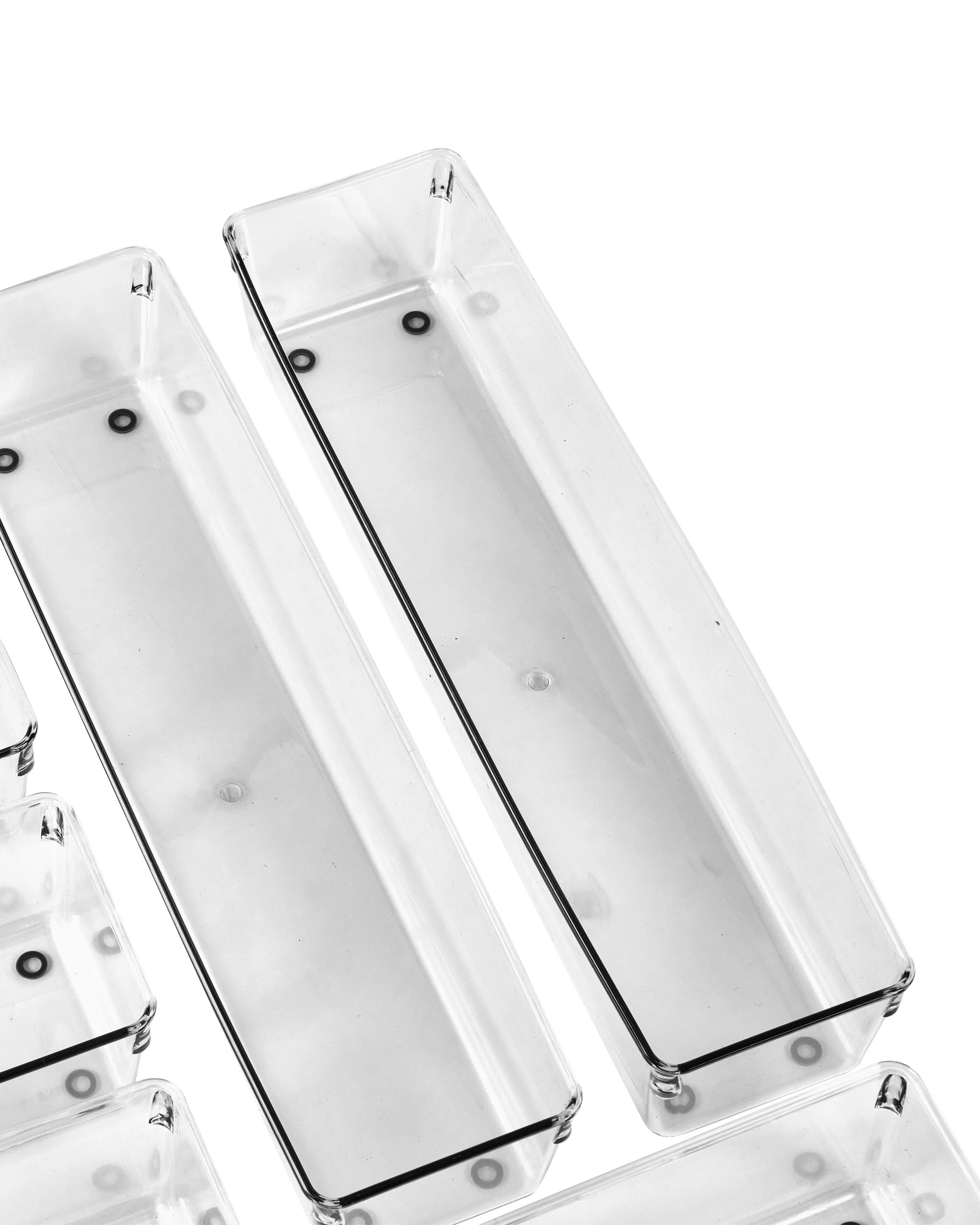 3 10 Piece Clear Drawer Organiser, 3 of 9