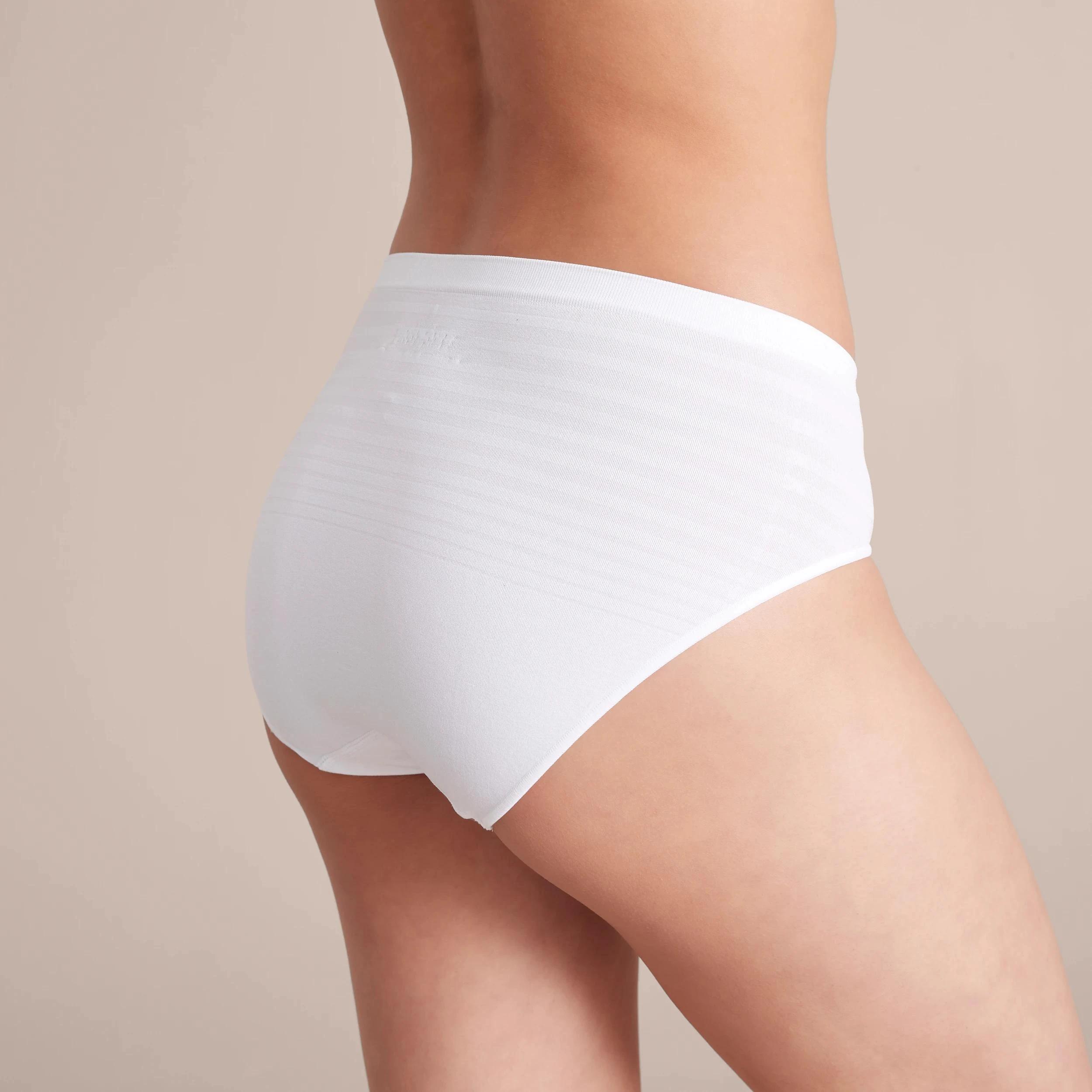 3 Target Fuller Figure 2 Pack Seamfree High Cut Briefs; Style: Lhc29837 WHITE, 3 of 4