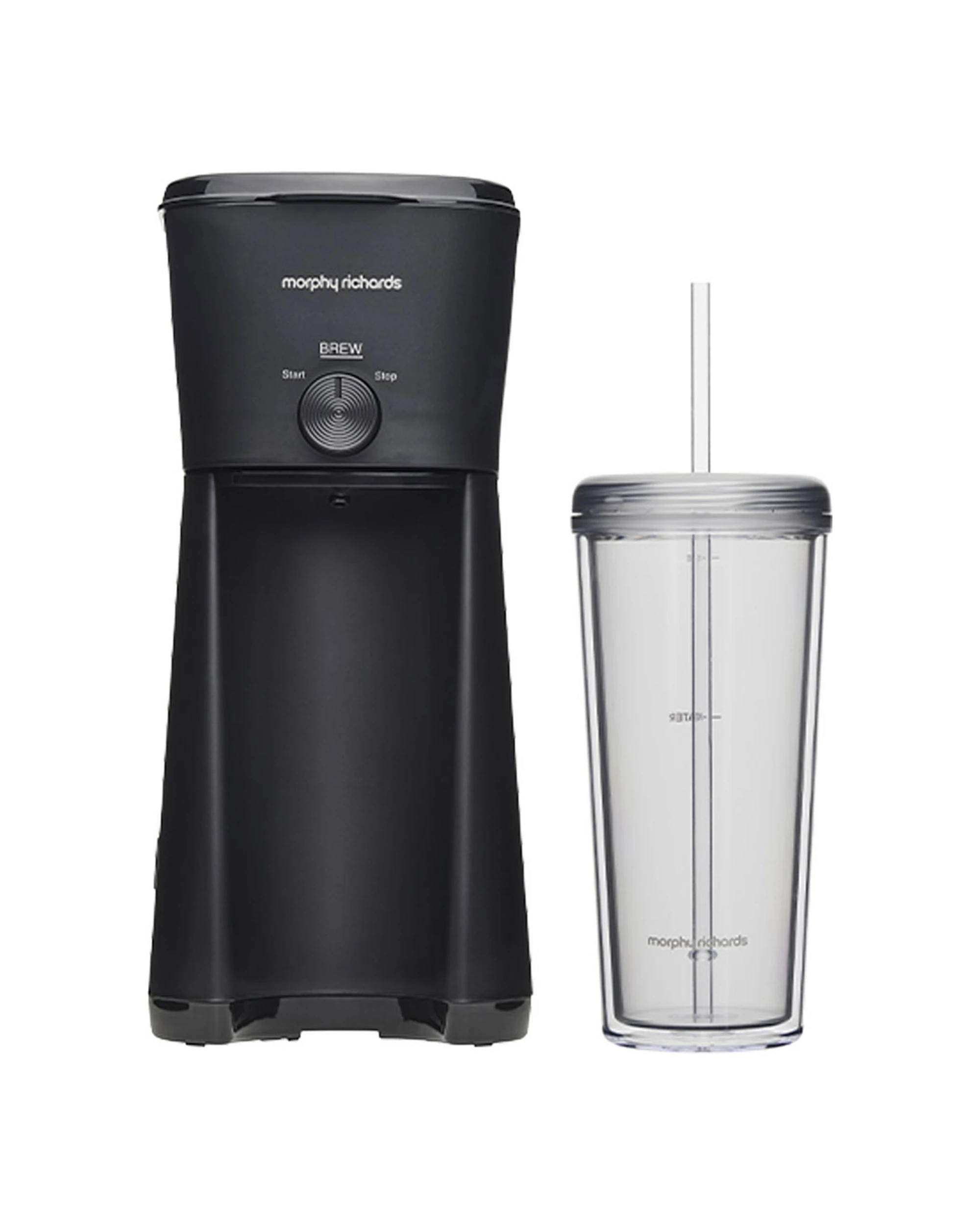 1 Morphy Richards Electric Iced Coffee Machine Maker 350ml - Black, 1 of 7