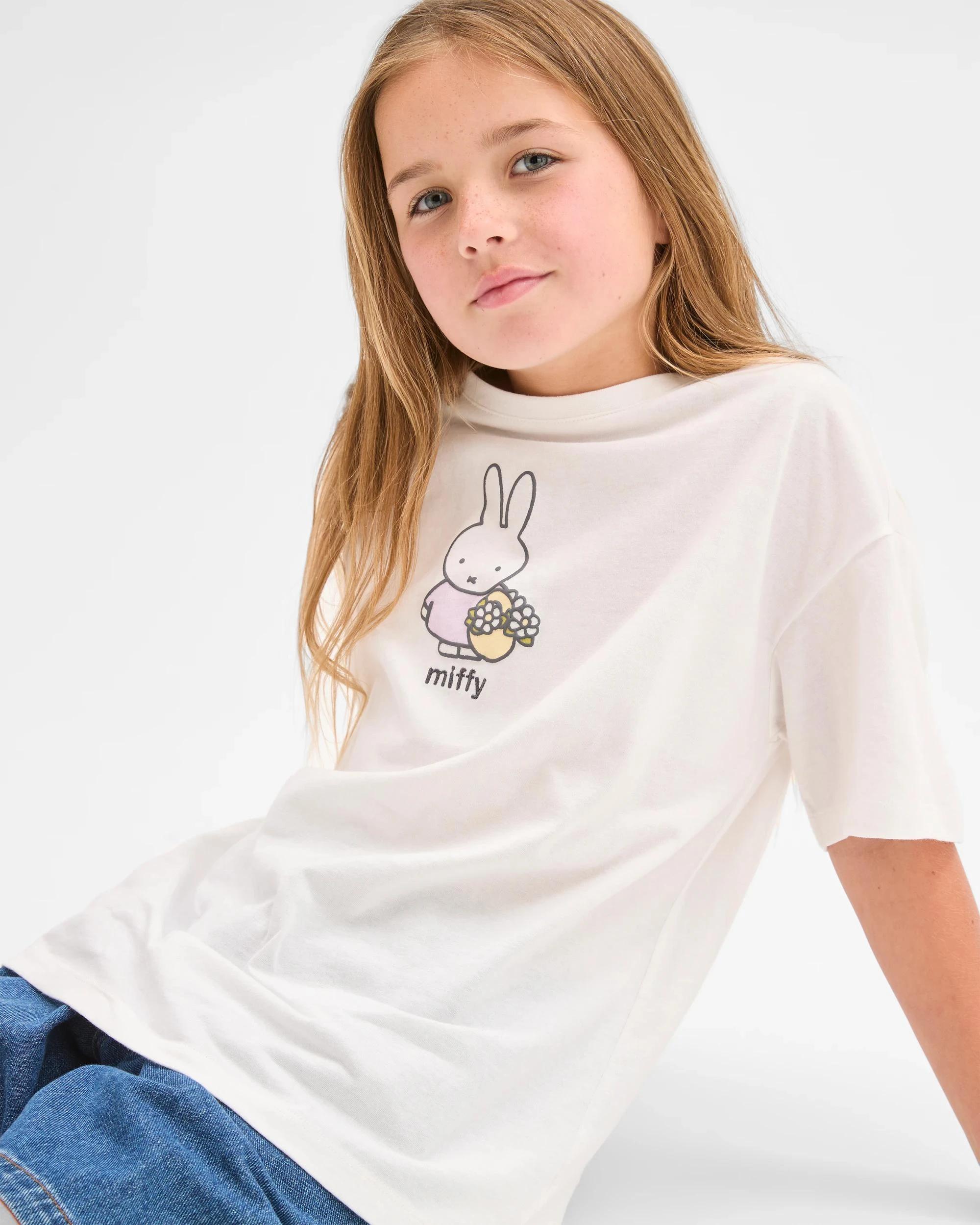 2 Miffy Australian Cotton Short Sleeve T-Shirt CREAM, 2 of 7
