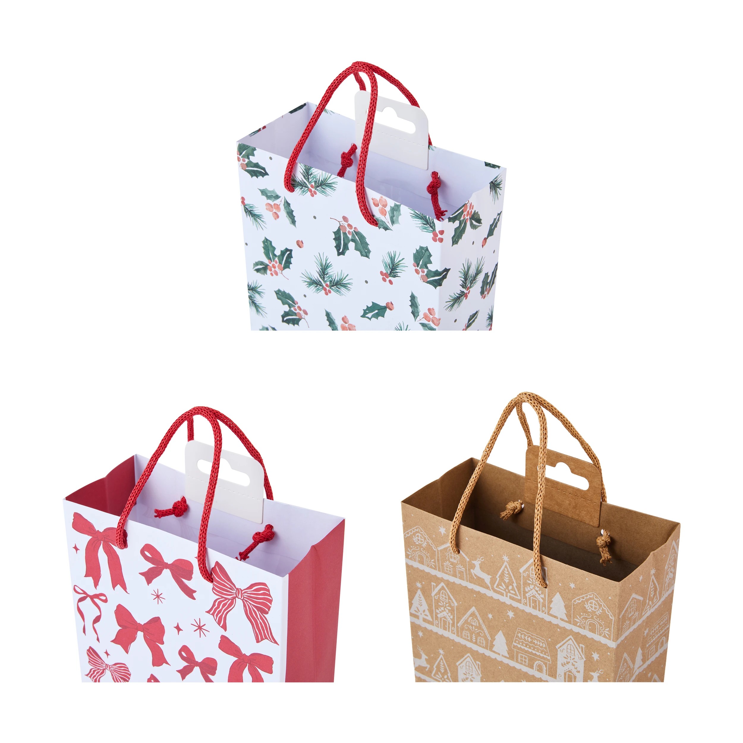 3 Christmas Gift Bag - Small, Assorted, 3 of 4