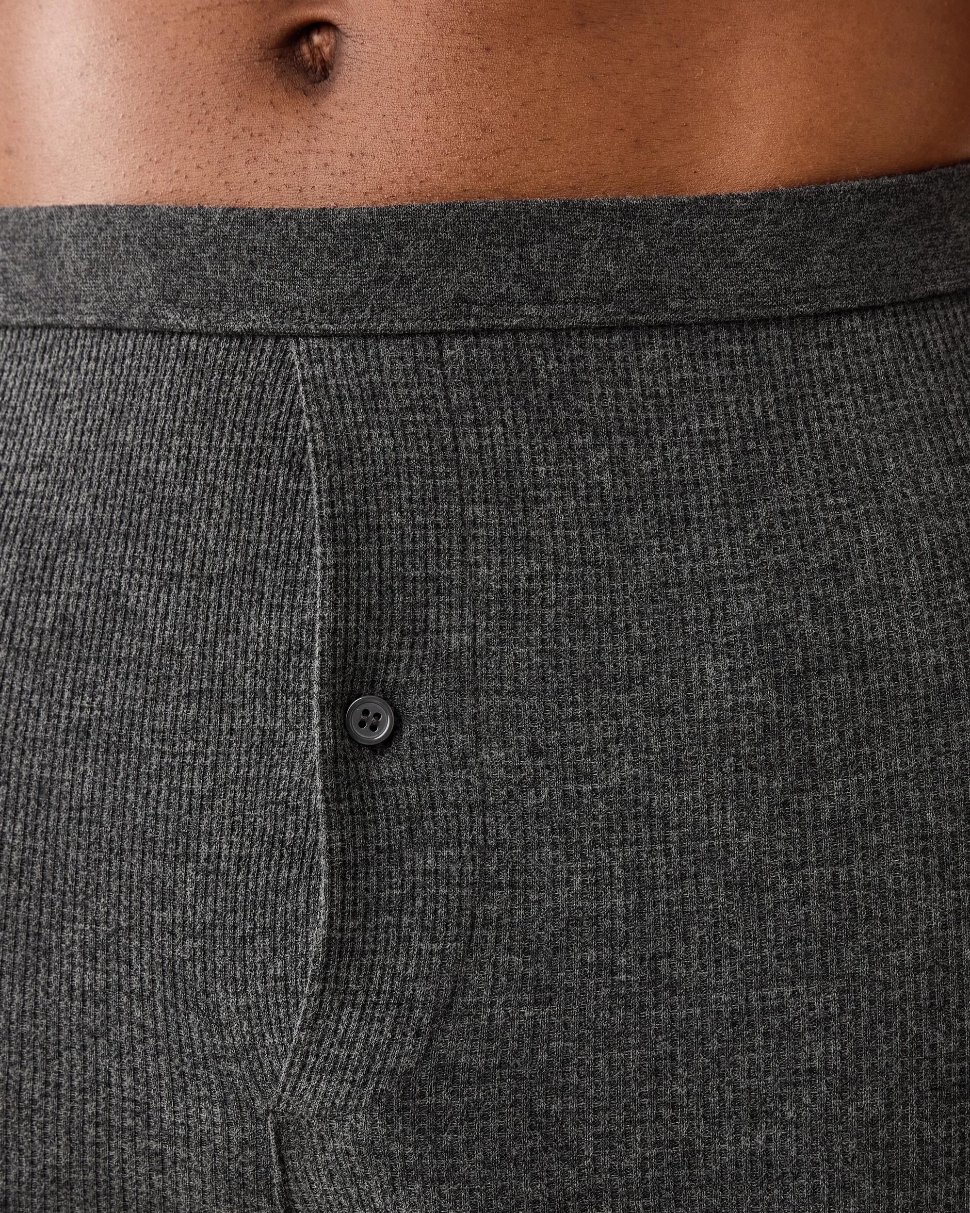 4 Long Leg Mini Waffle Thermal Pants Gry Chmrle, 4 of 4