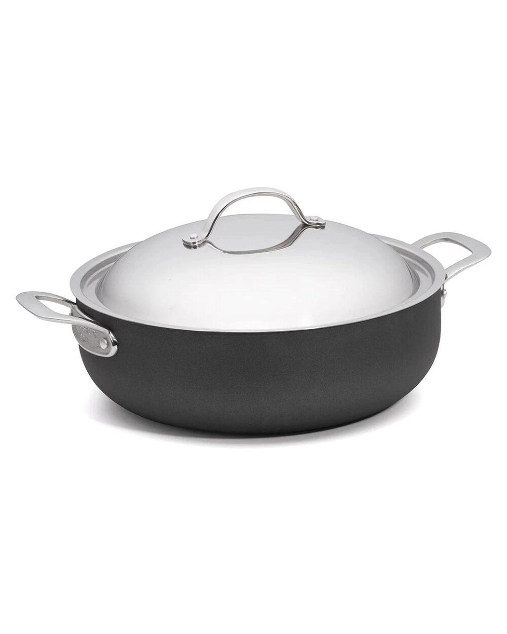 1 Chasseur Cinq Etoiles Hard Anodised Chef Pan with Lid 30cm  6.5L, 1 of 4