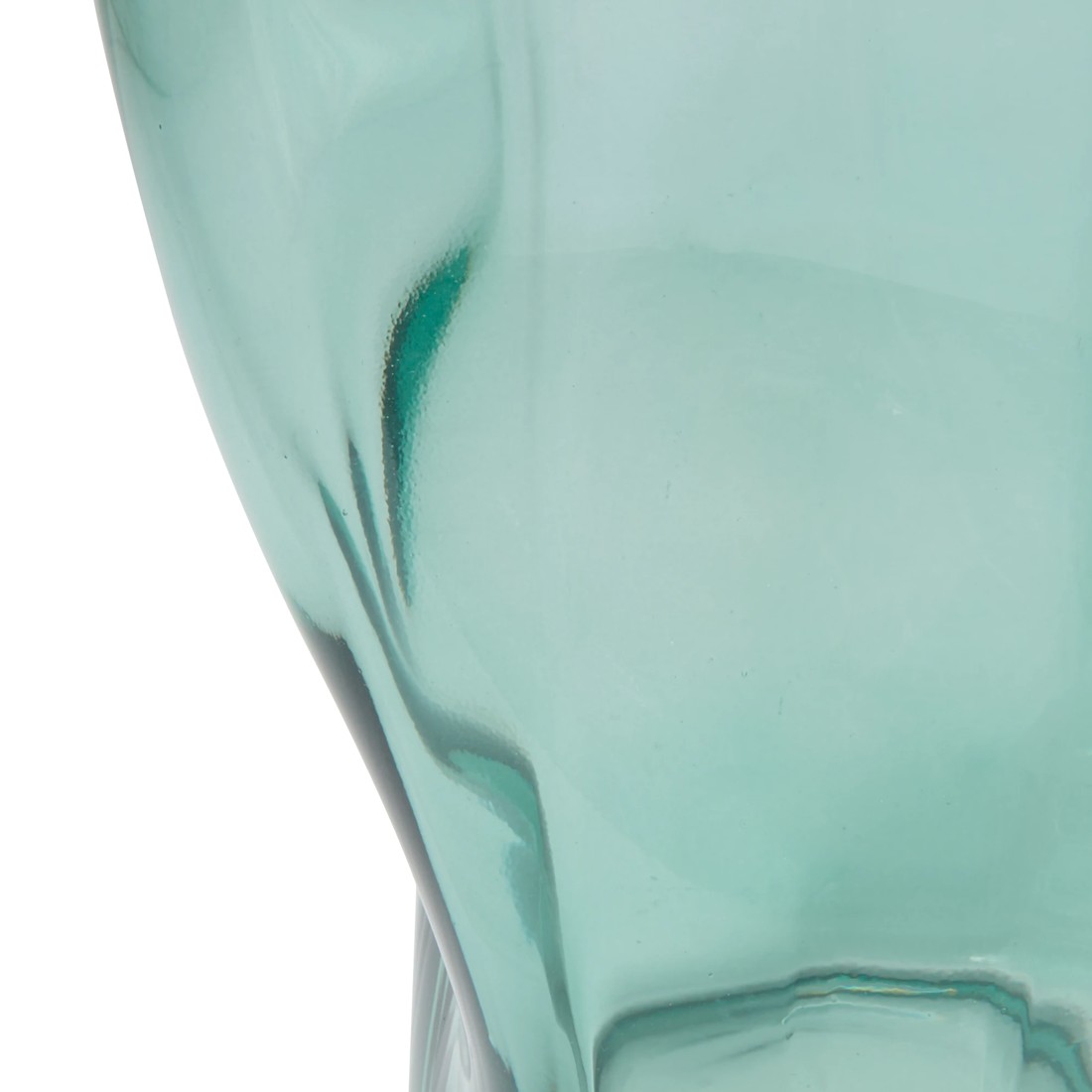 6 Wavy Green Glass Vase, 6 of 6