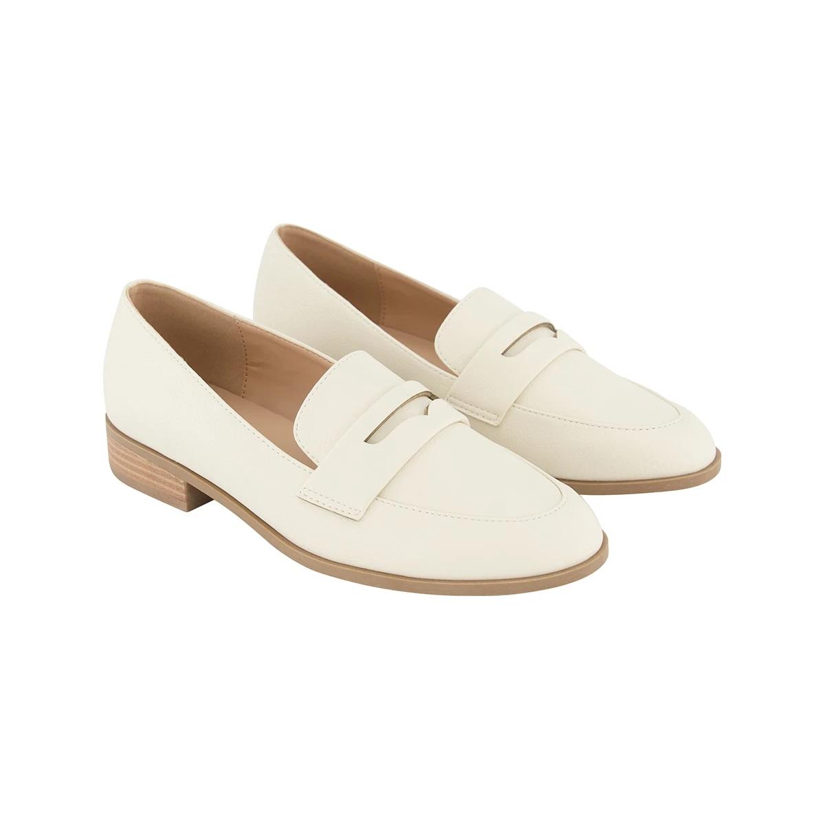 2 Saddle Loafer Flats Bge Almnd, 2 of 5