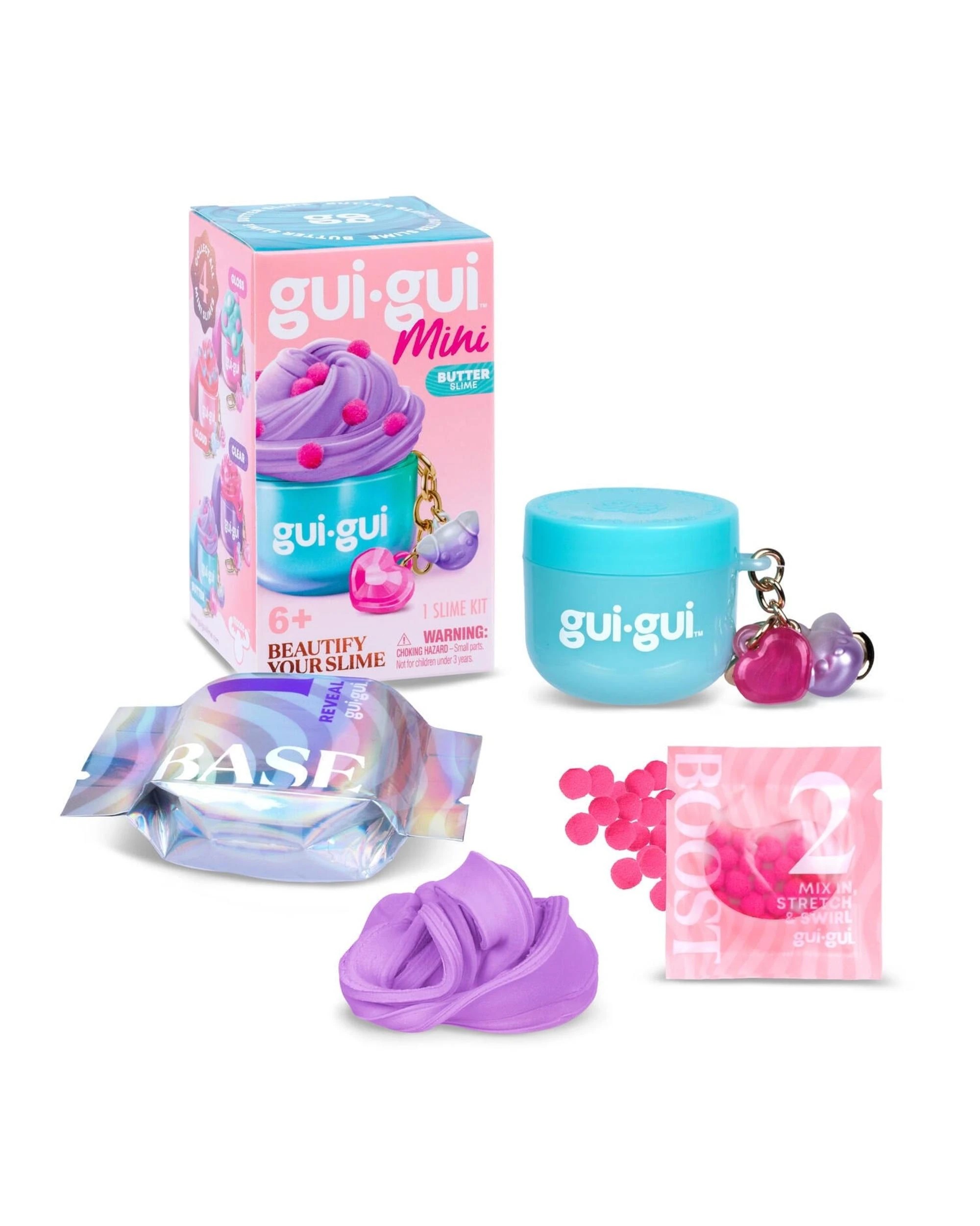 4 Gui Gui Mini Slime Keychain Assorted, 4 of 9