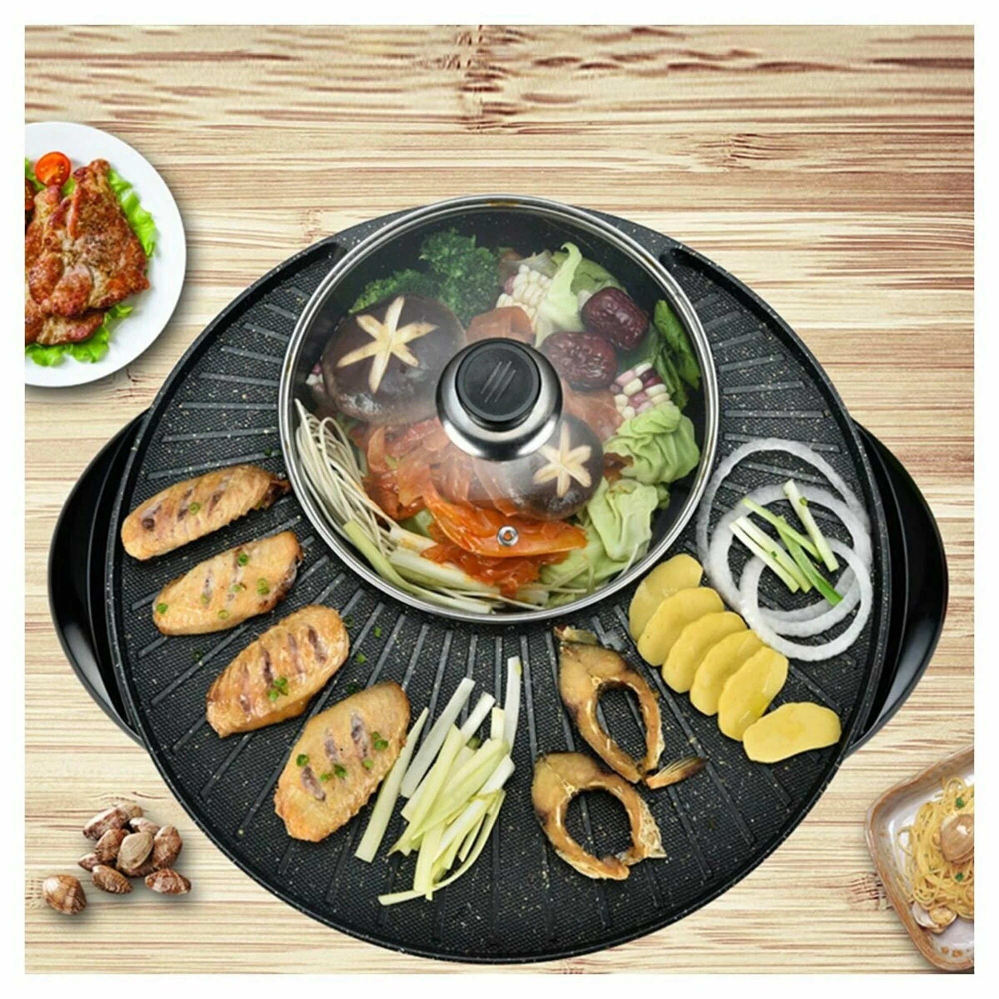 3 SOGA Steamboat Electric Hot Pot & Grill, 3 of 5