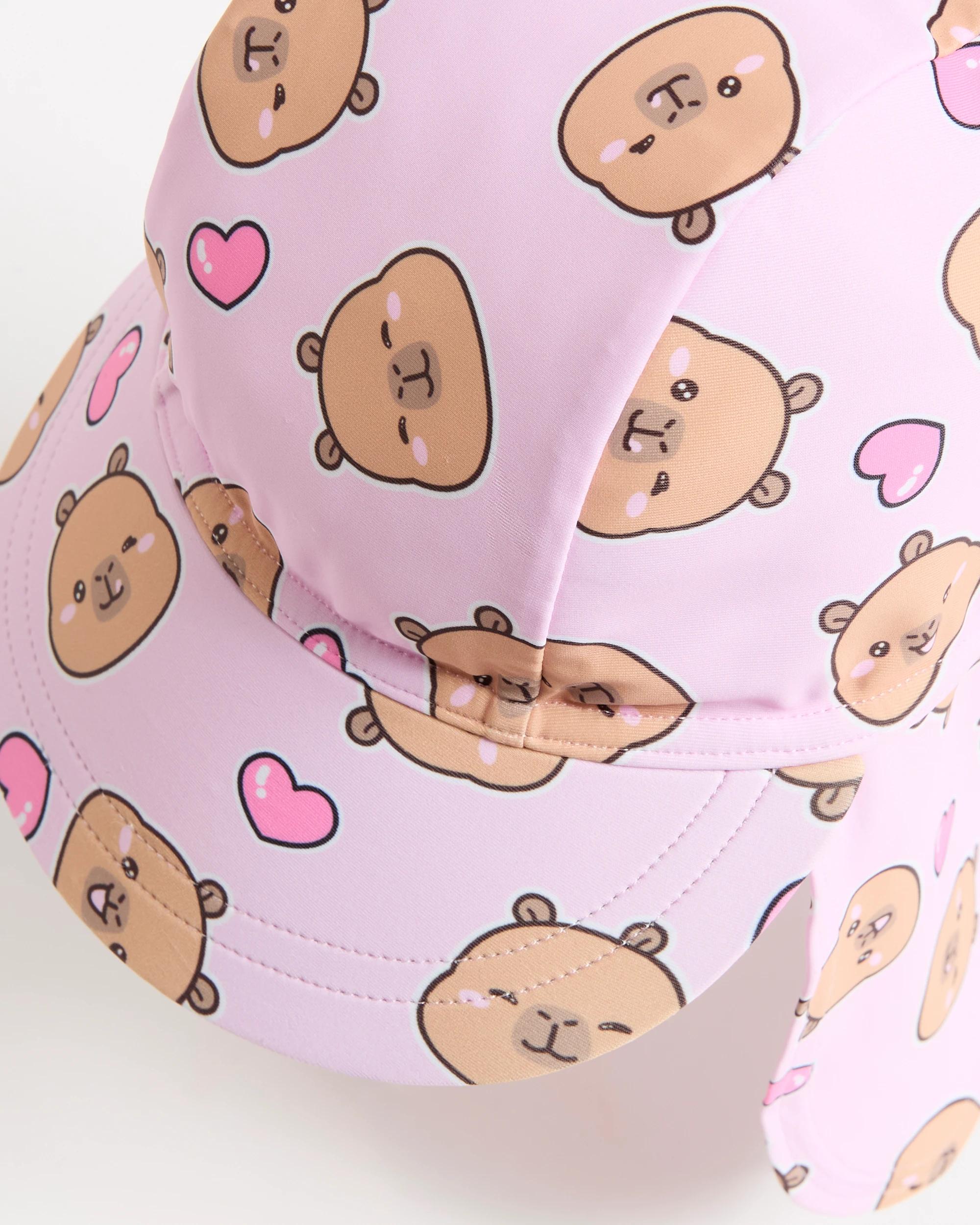 2 CapyFun Capybara Swim Hat PURPLE, 2 of 2