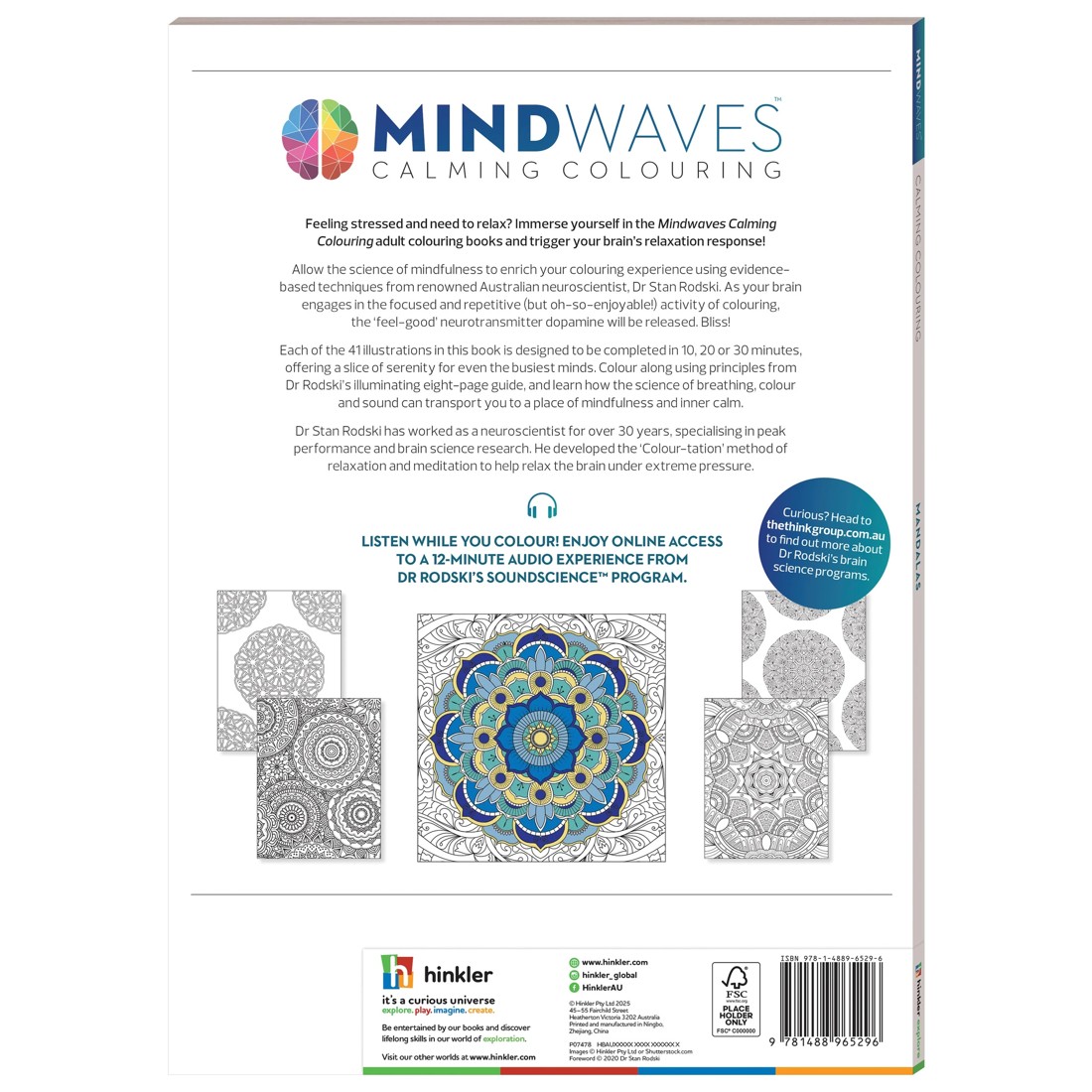4 Mindwaves Calming Colouring: Mandalas - Book, 4 of 4