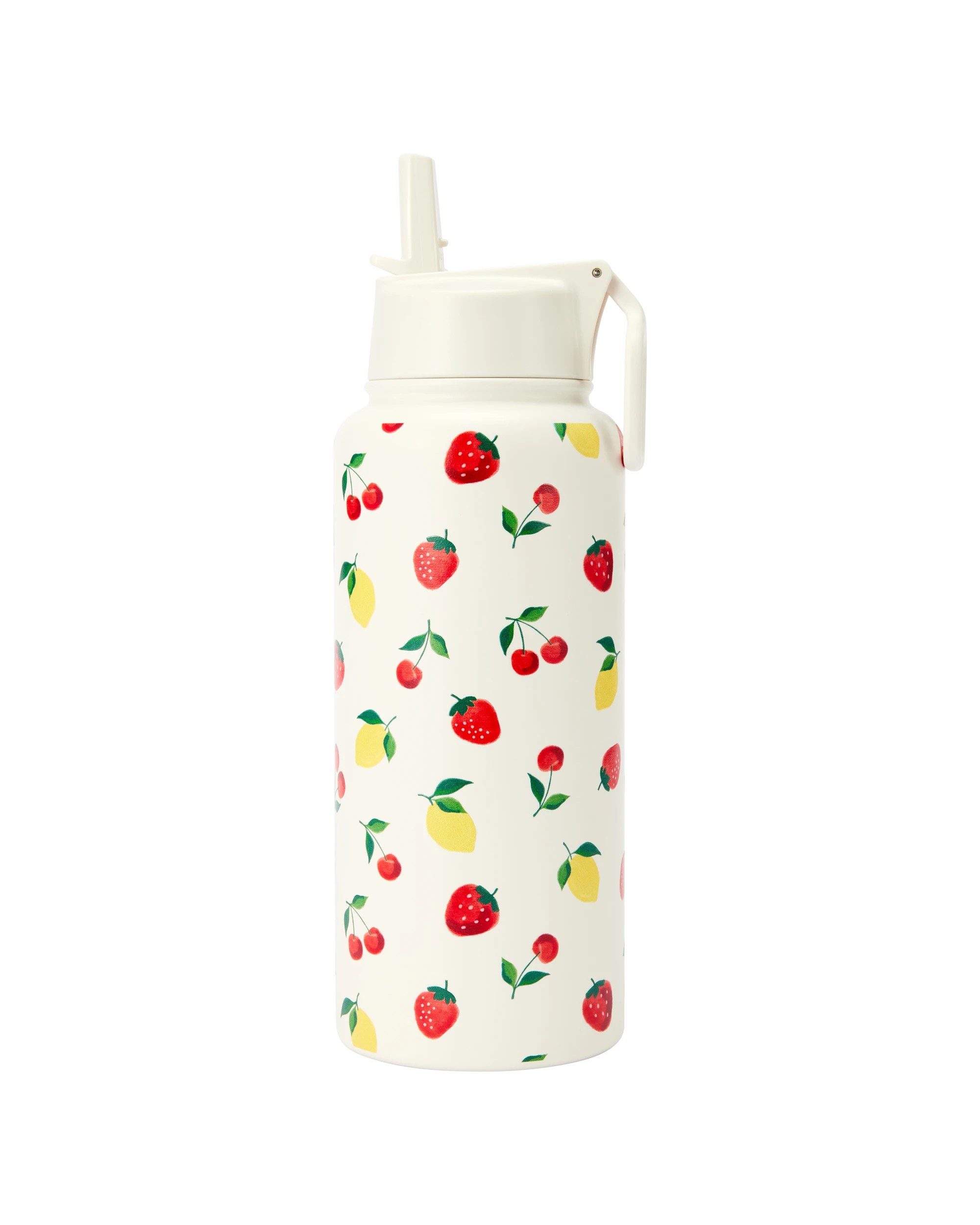 1 960ml Double Wall Insulated Cylinder Drink Bottle - Fruits, 1 of 5