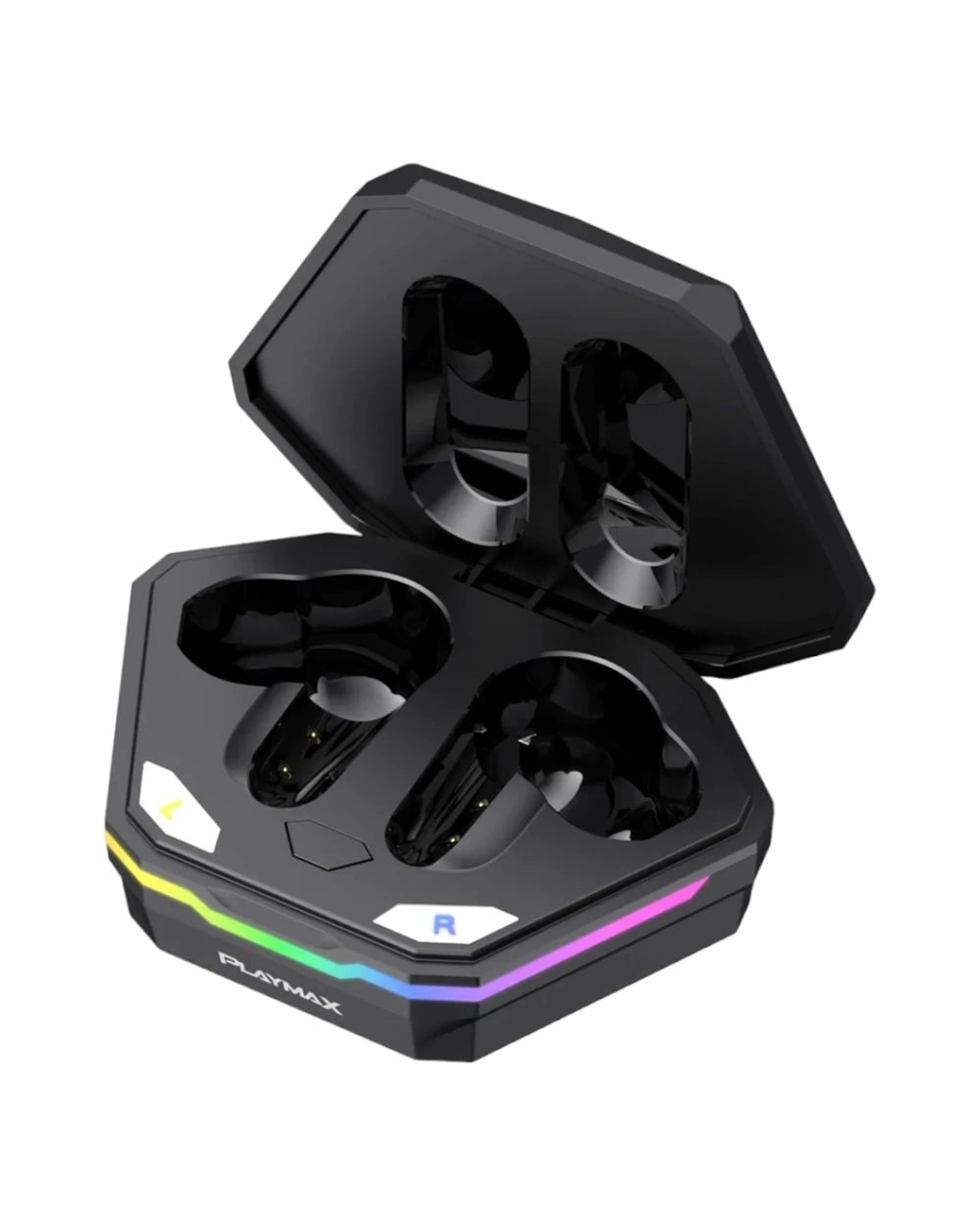 4 Playmax True Wireless RGB Gaming Earbuds - Hex, 4 of 10
