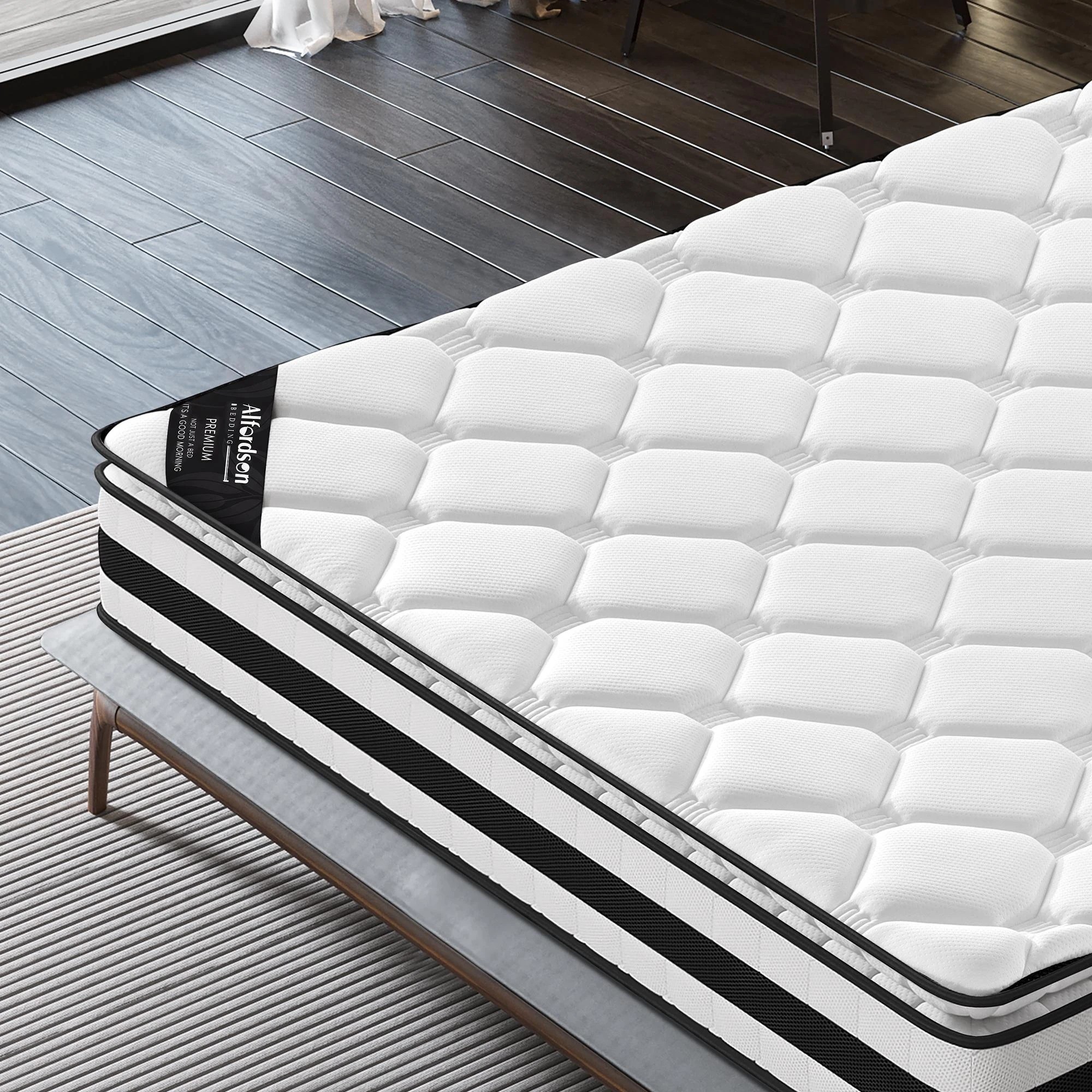 5 Alfordson 22cm Mattress Pillow Top Memory Foam Medium Firm - Double Bed, 5 of 10