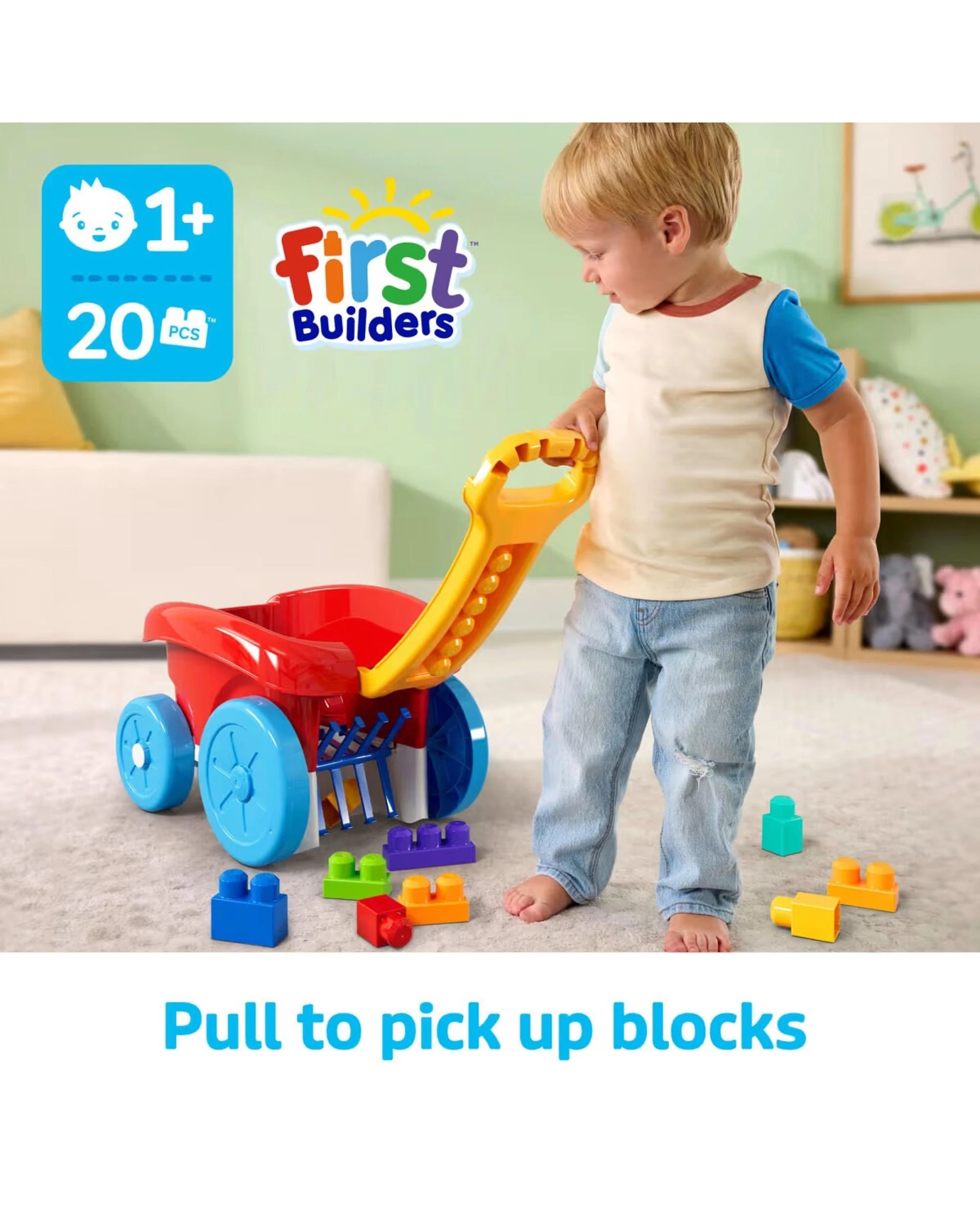 4 Mega Bloks Block Scooping Wagon, 4 of 6