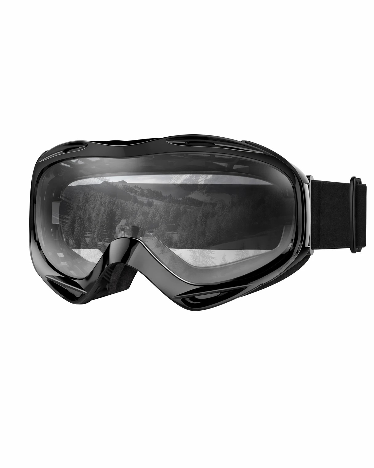 1 OutdoorMaster Adult Youth OTG Anti-Fog UV400 Goggles for Ski Snowboard - Blue, 1 of 9