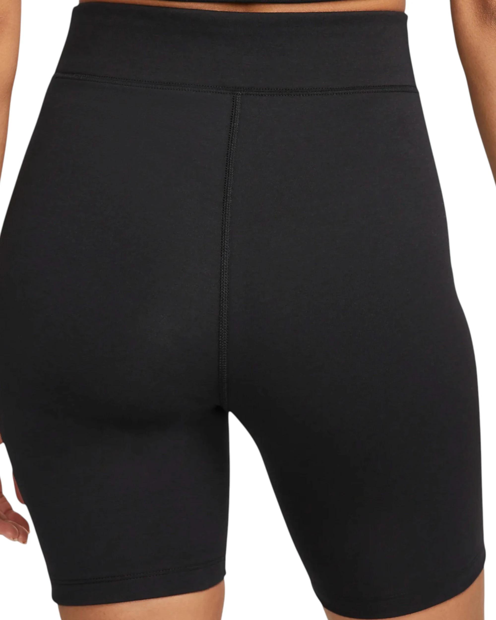 6 Nike 2 Pack Womens Sportswear Classic High-Waisted Black Biker Shorts BLACK, 6 of 6