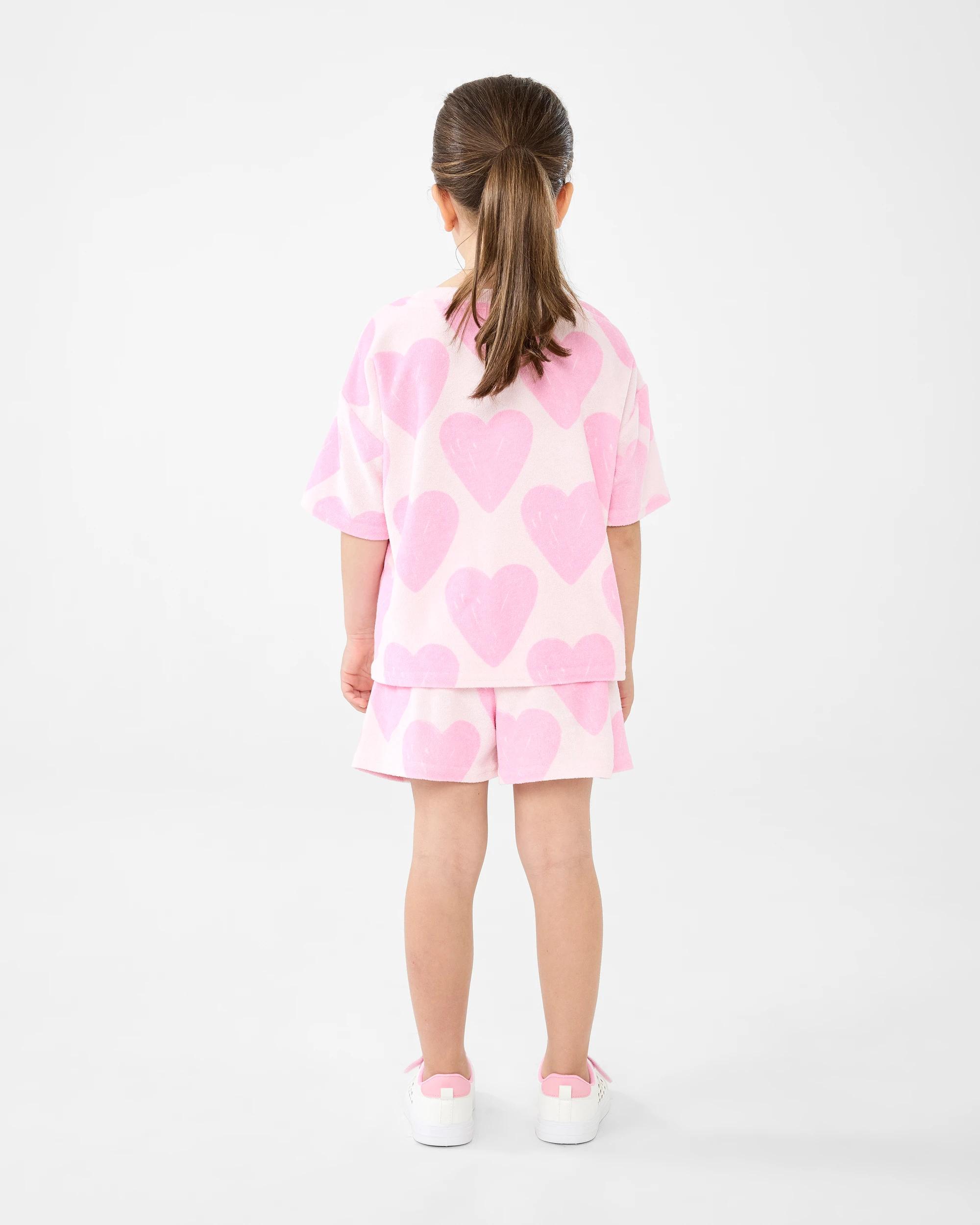 5 Terry Towelling Shorts Pnk Hrts, 5 of 5