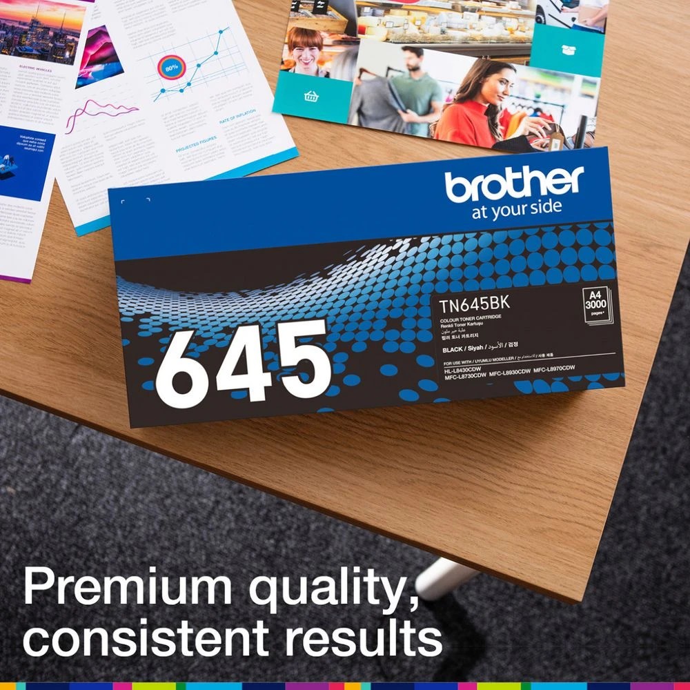 2 Brother TN645BK Black Toner, 2 of 5