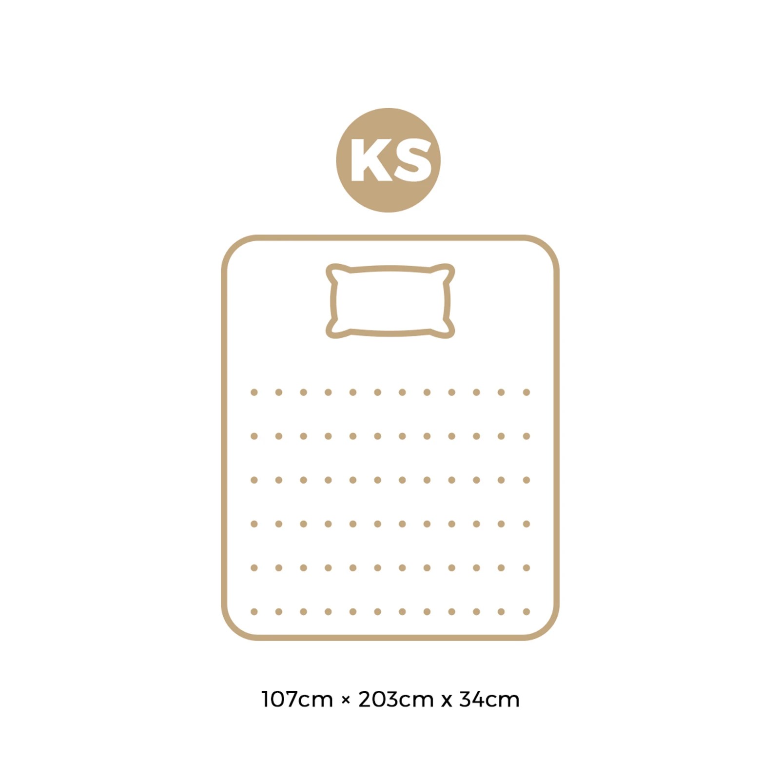 4 Bedra Bedding King Single Mattress Cool Gel Foam Pocket Spring 34cm With Pillow
 - Multi, 4 of 10