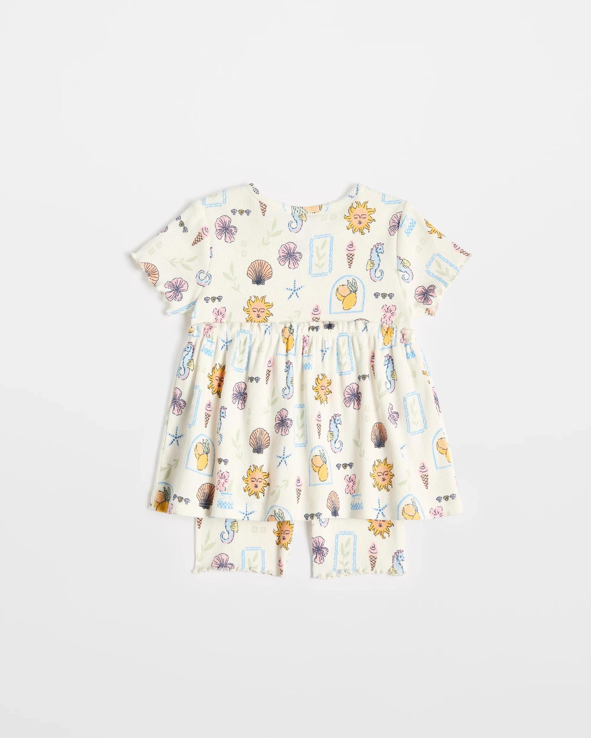 3 Target Baby Organic Cotton Baby Jersey Dress and Bloomer Set 2 Piece CREAM SUNNYDAZE, 3 of 3