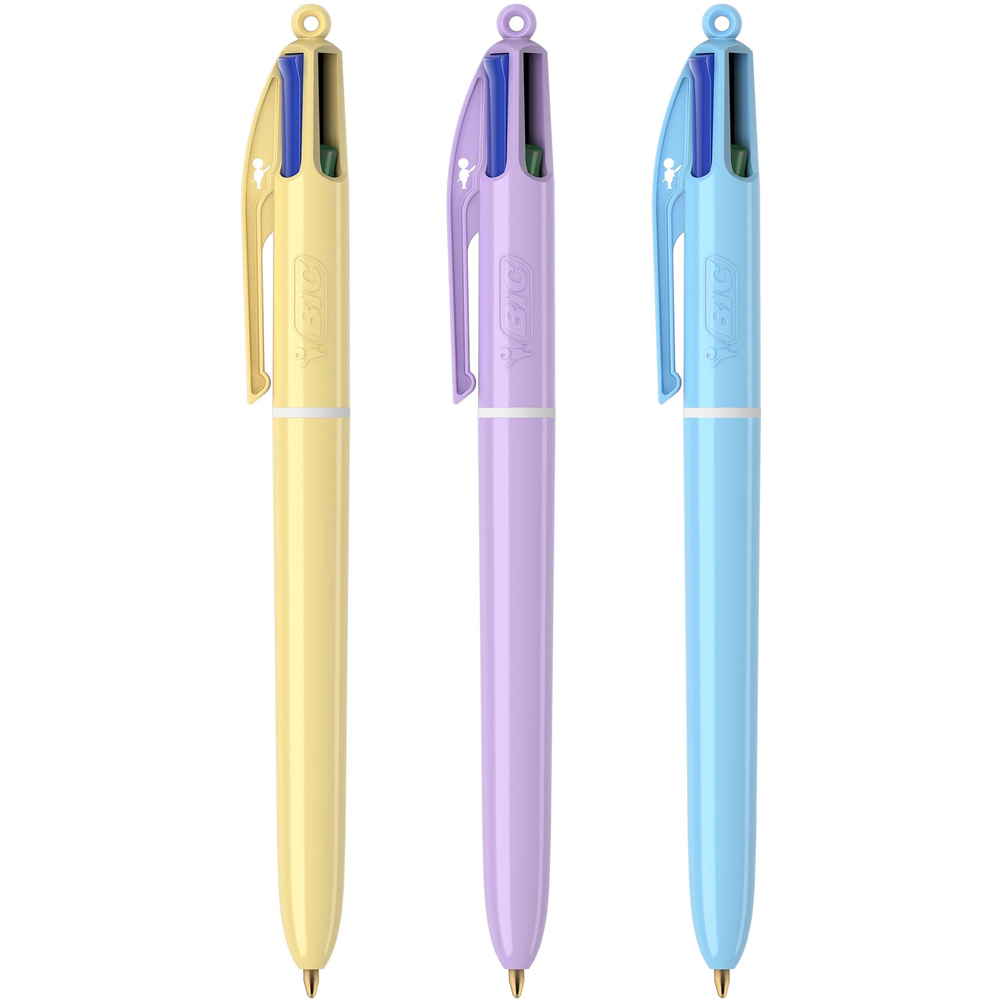 4 3 Pack BIC 4 Colours Pastel Ball Pens, 4 of 7