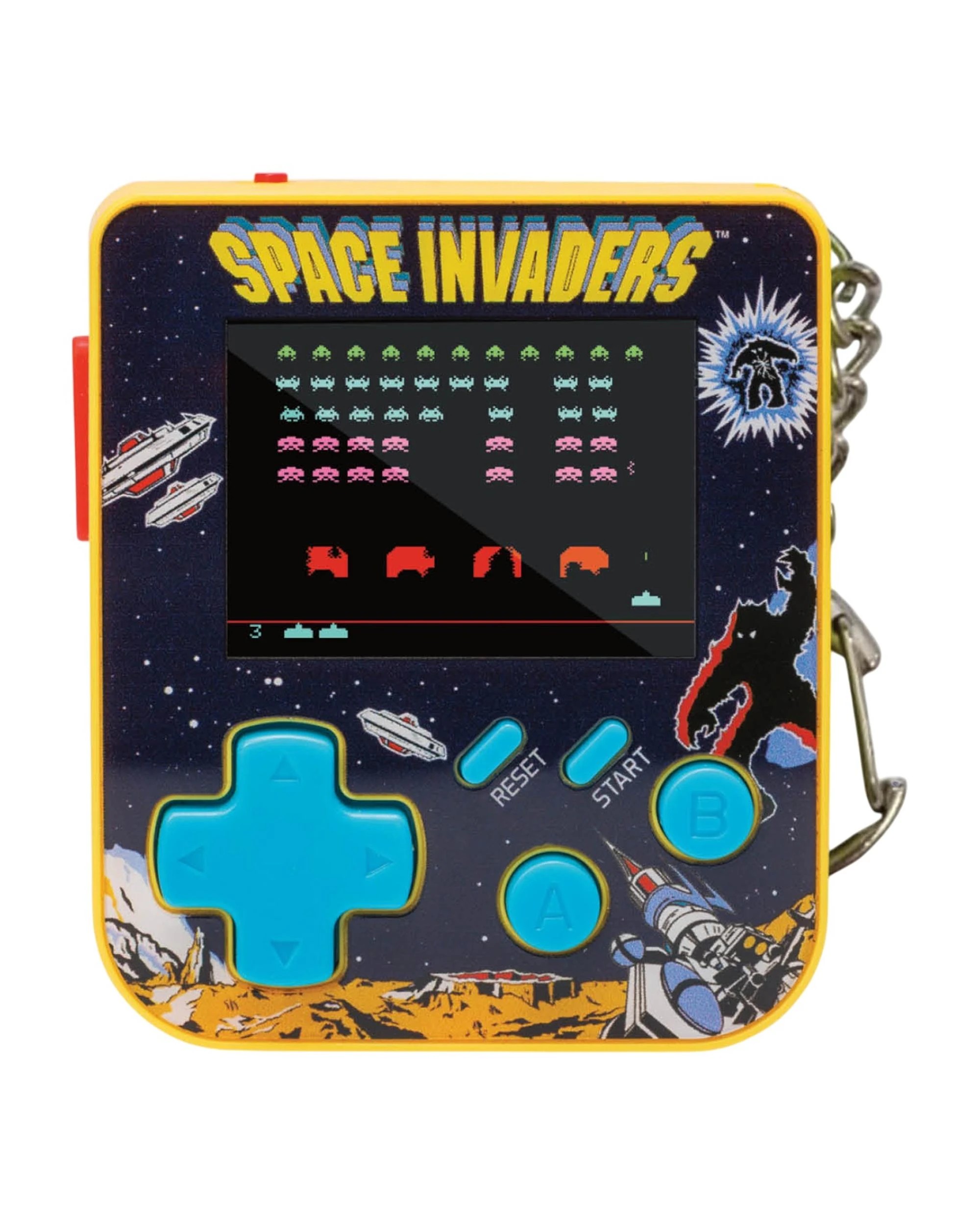 2 Super Micro Space Invaders Gamer Keychain, 2 of 5