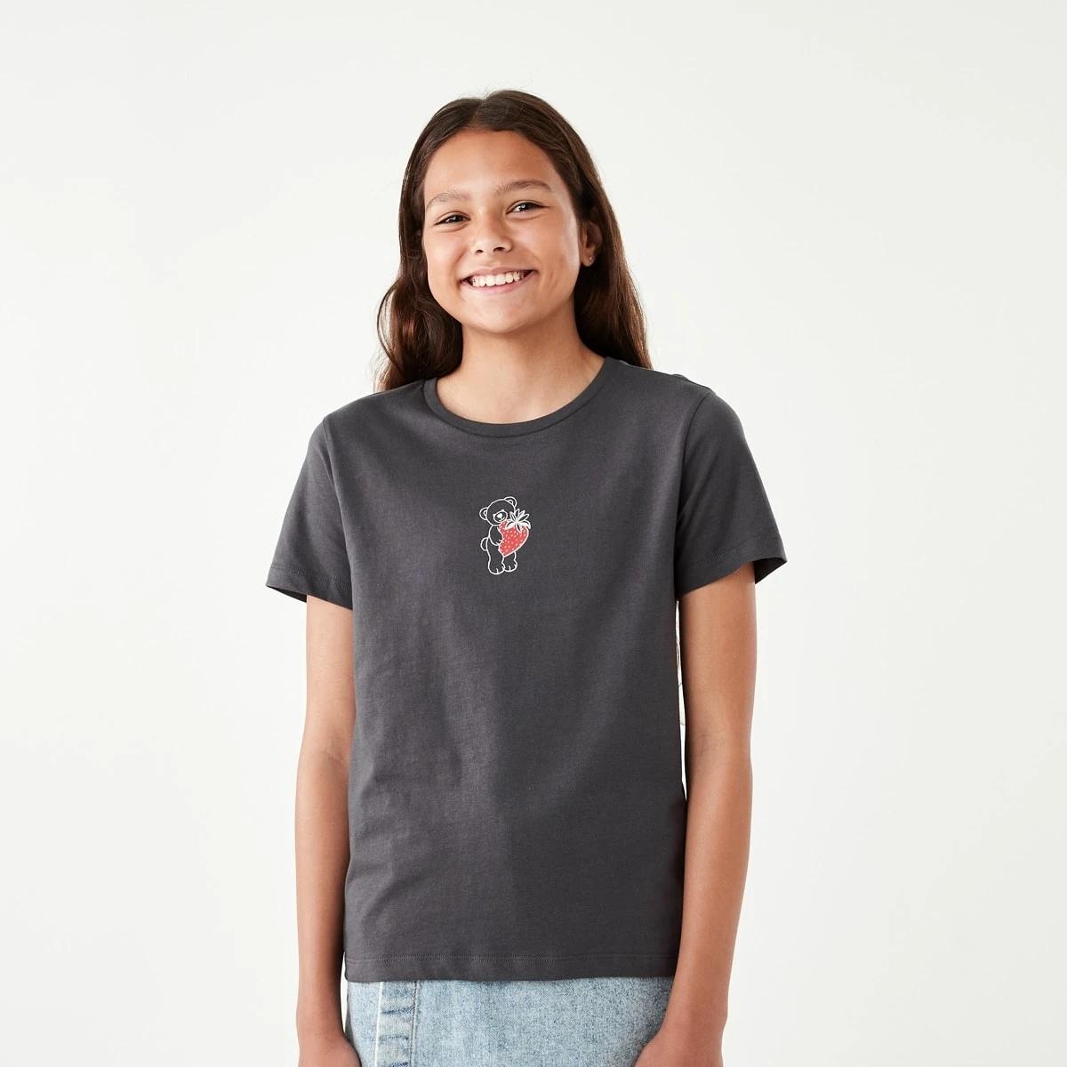 1 Short Sleeve Print T-shirt Bear, 1 of 8