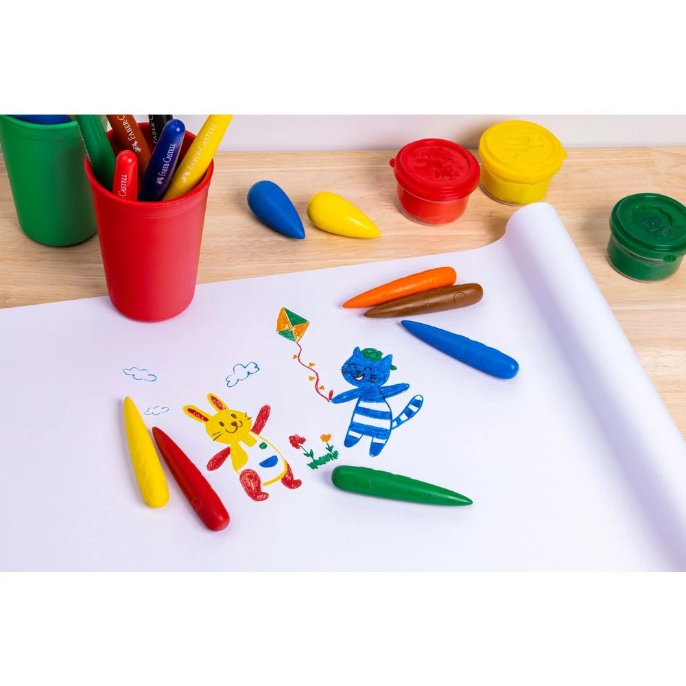 4 Faber-Castell Little Creatives Easy Grasp Finger Crayons 6, 4 of 8