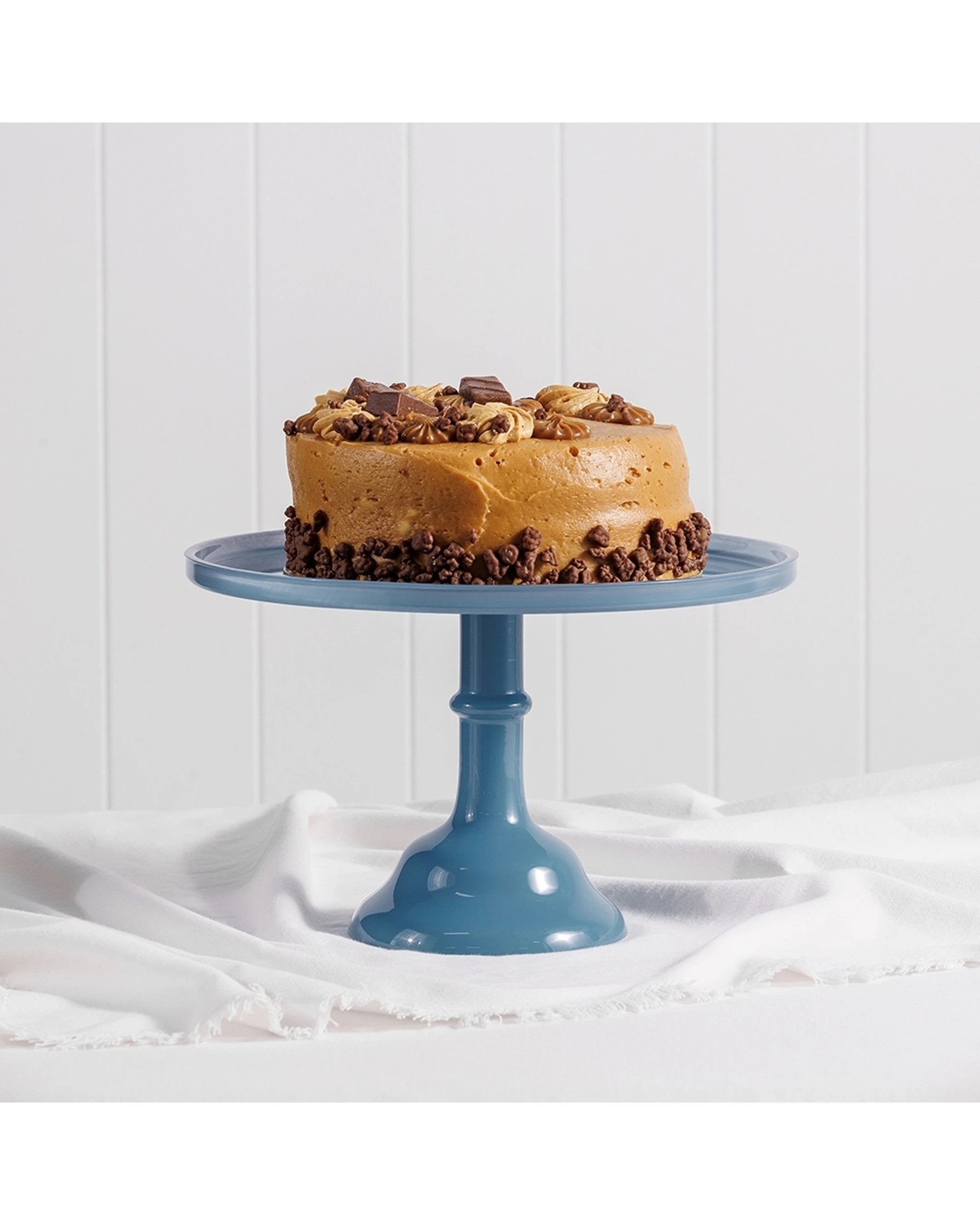 2 Ecology Glass Torte Cake Stand Dessert Display Glass 29x18cm Storm - Blue, 2 of 4