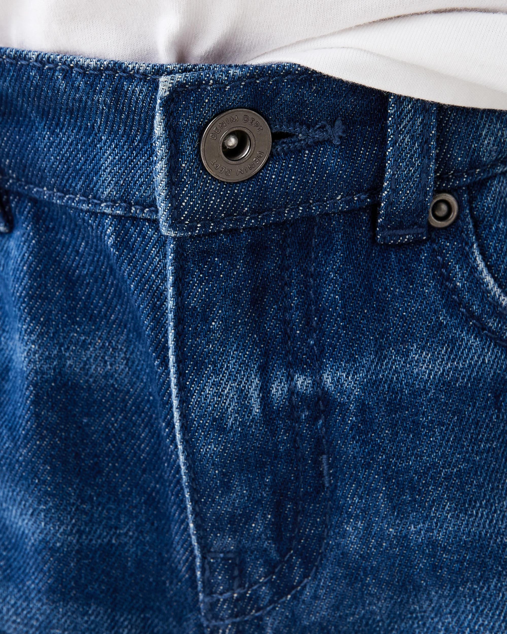 3 Straight Leg Denim Jeans Dark Wash, 3 of 6