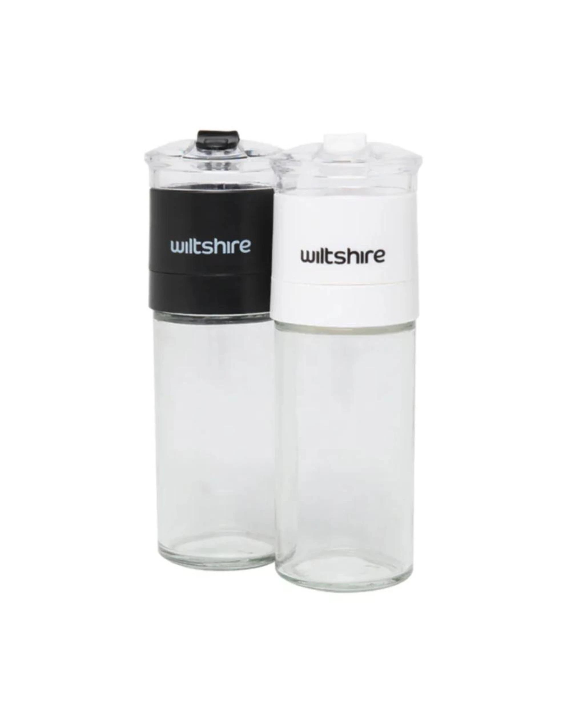 2 Wiltshire Glass Salt & Pepper Grinder Set  2 Piece, 2 of 2